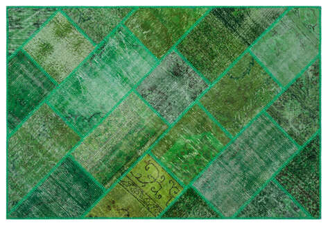 Apex Patchwork Unique Yeşil 26637 120 cm X 180 cm - 1