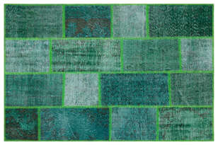 Apex Patchwork Unique Yeşil 31199 120 cm X 180 cm (1)