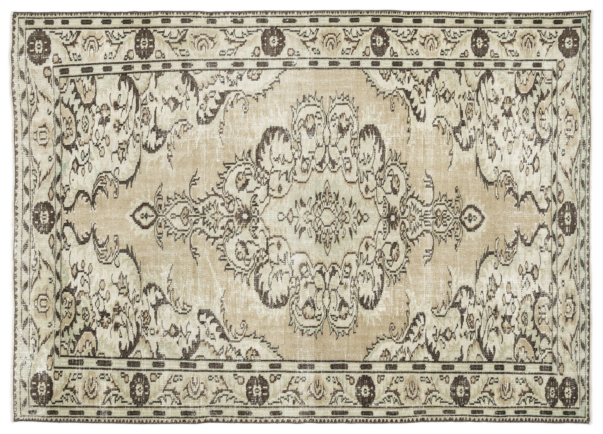 Apex Vintage Halı Bej 12082 190x267cm