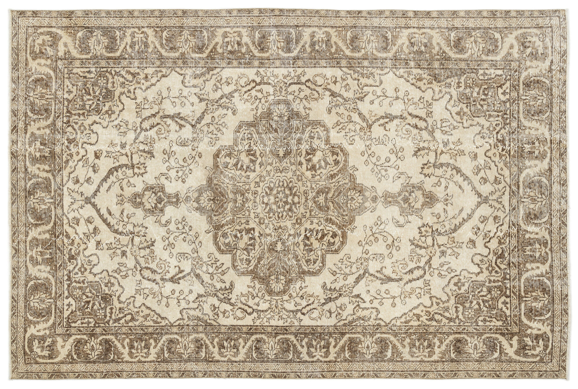 Apex Vintage Halı Bej 12806 190 cm X 289 cm