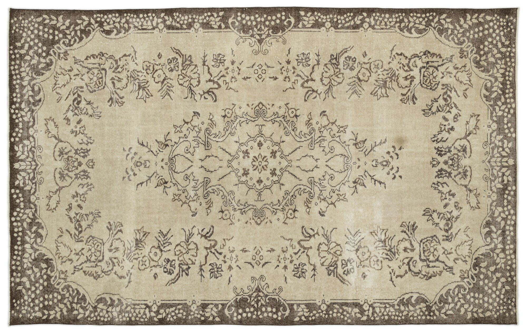 Apex Vintage Halı Bej 14376 190x302cm