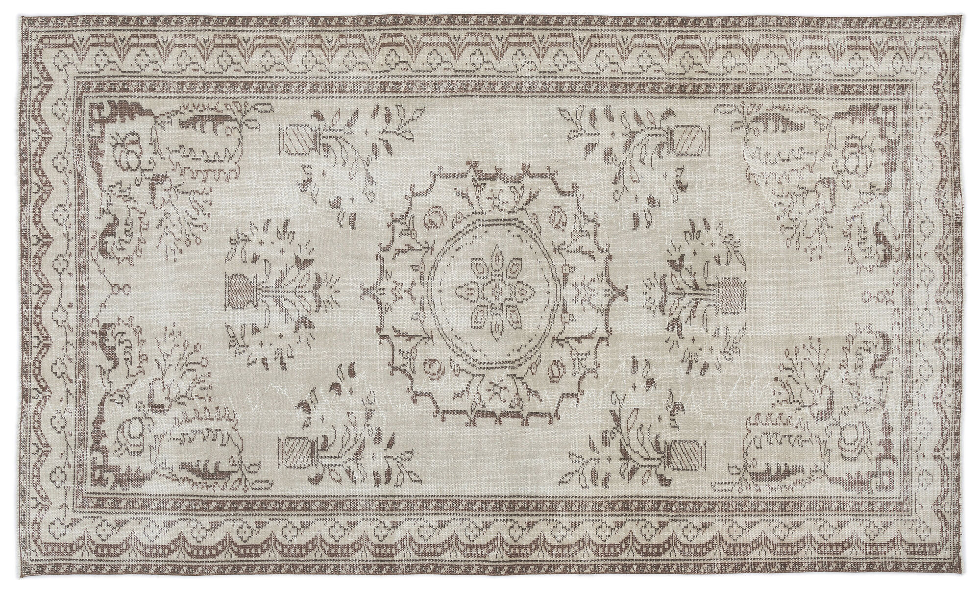 Apex Vintage Halı Bej 15257 180x297cm