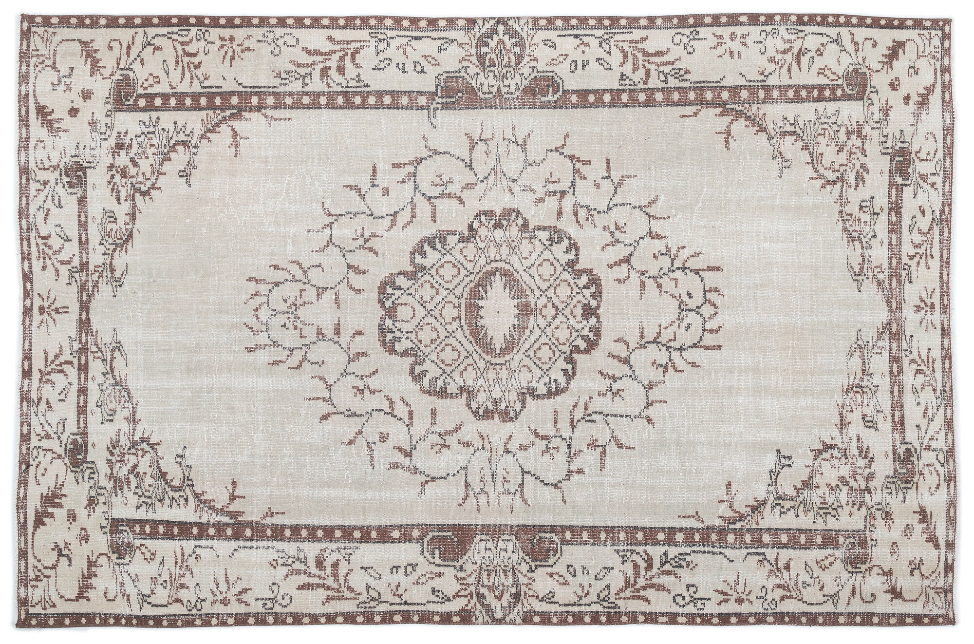 Apex Vintage Halı Bej 15787 180x277cm