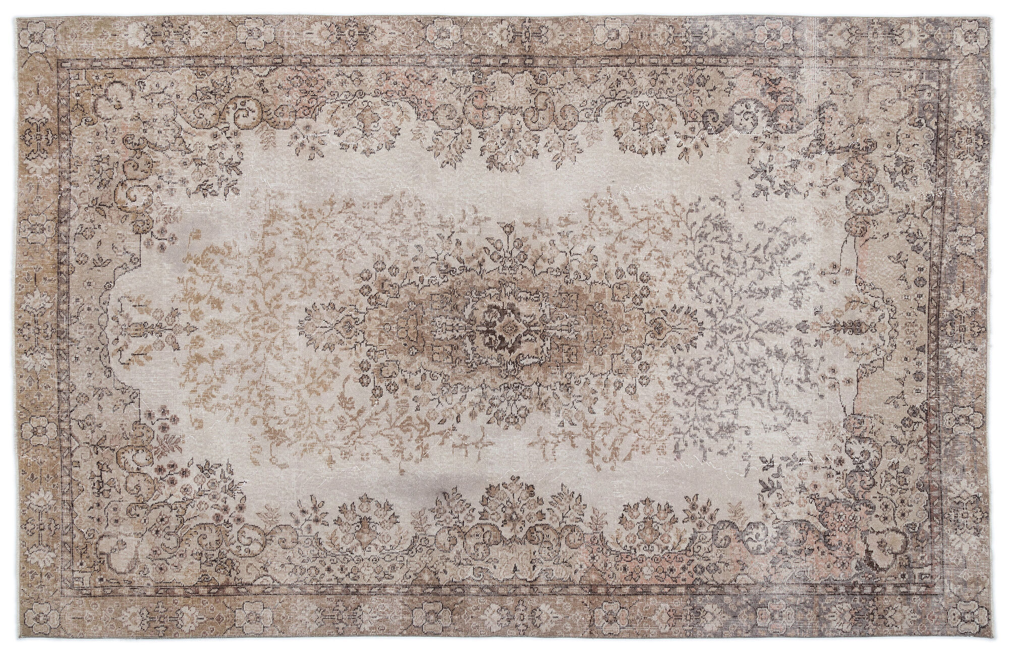 Apex Vintage Halı Bej 16214 194x301cm