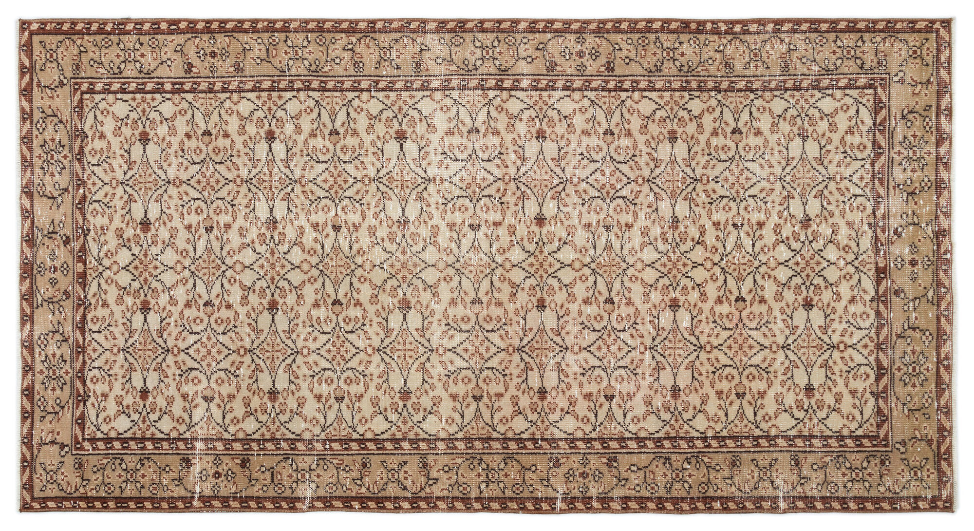 Apex Vintage Halı Bej 18878 148x263cm
