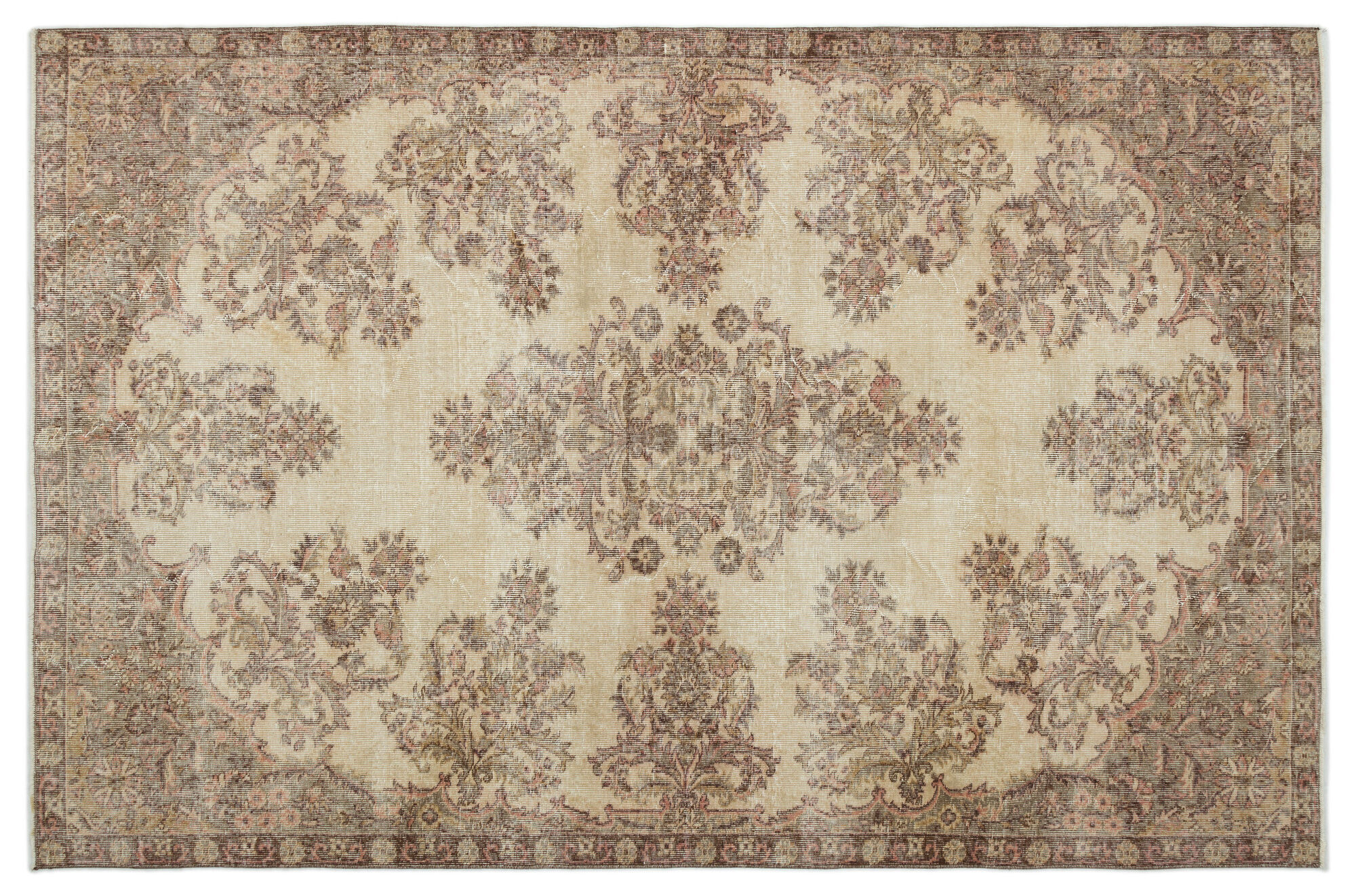 Apex Vintage Halı Bej 19258 196x300cm