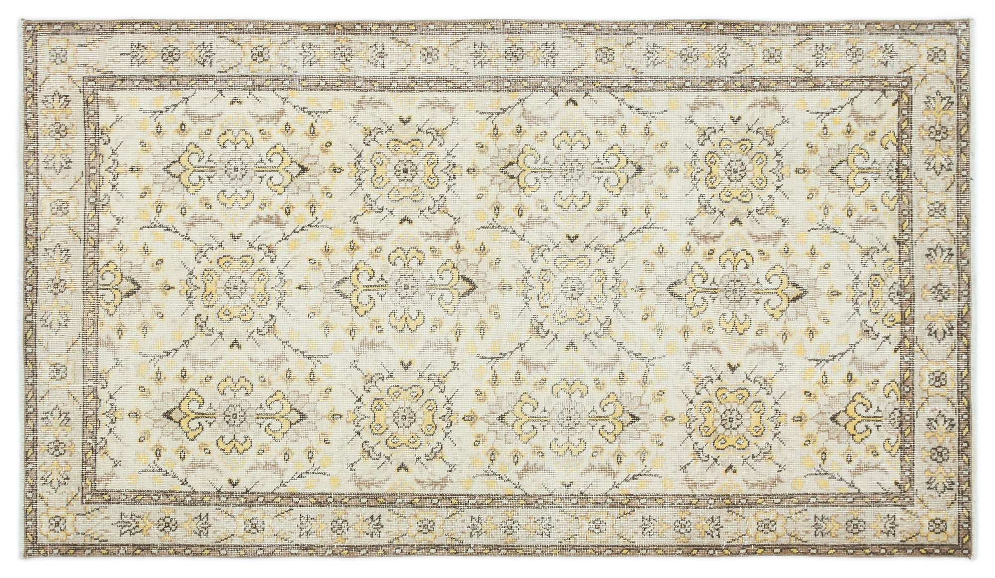 Apex Vintage Halı Bej 19476 118x213cm