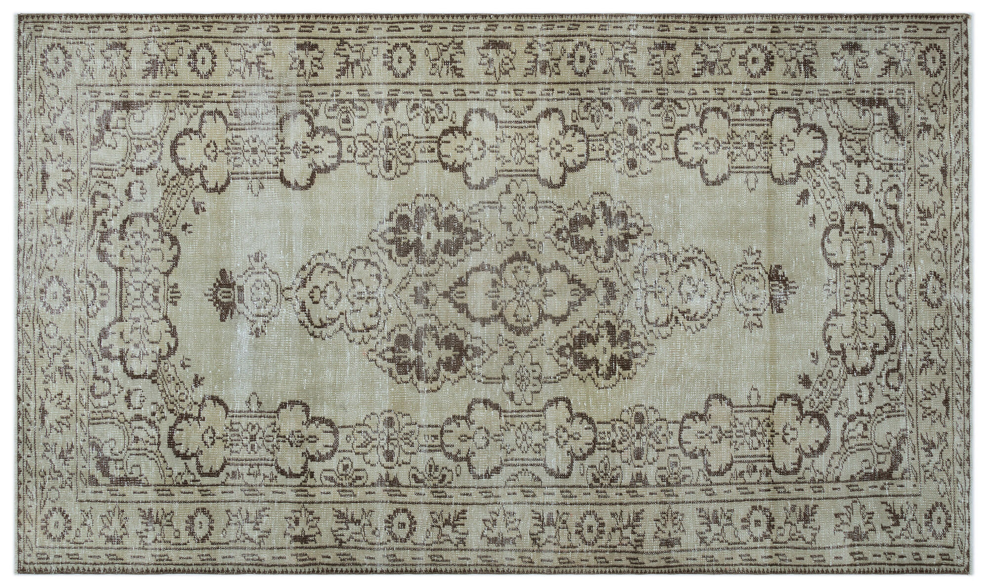 Apex Vintage Halı Bej 24341 156x271cm