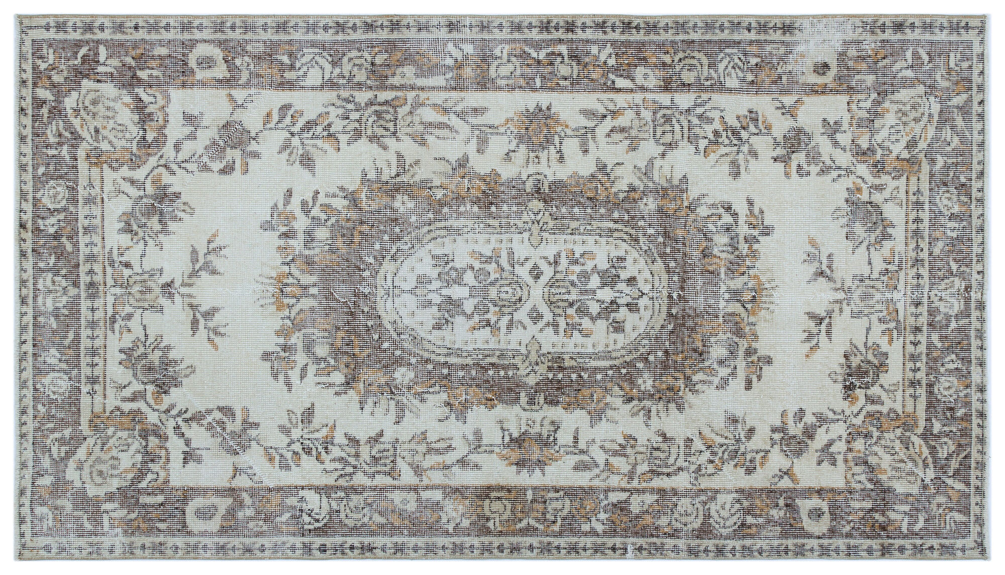 Apex Vintage Halı Bej 27453 113x200cm