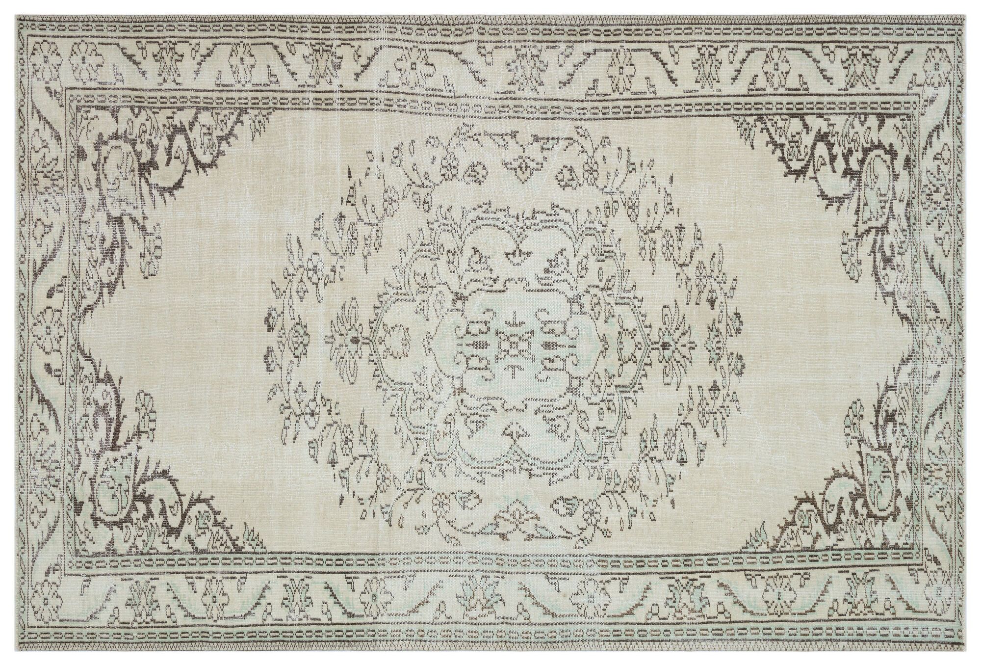 Apex Vintage Halı Bej 28591 188x280cm