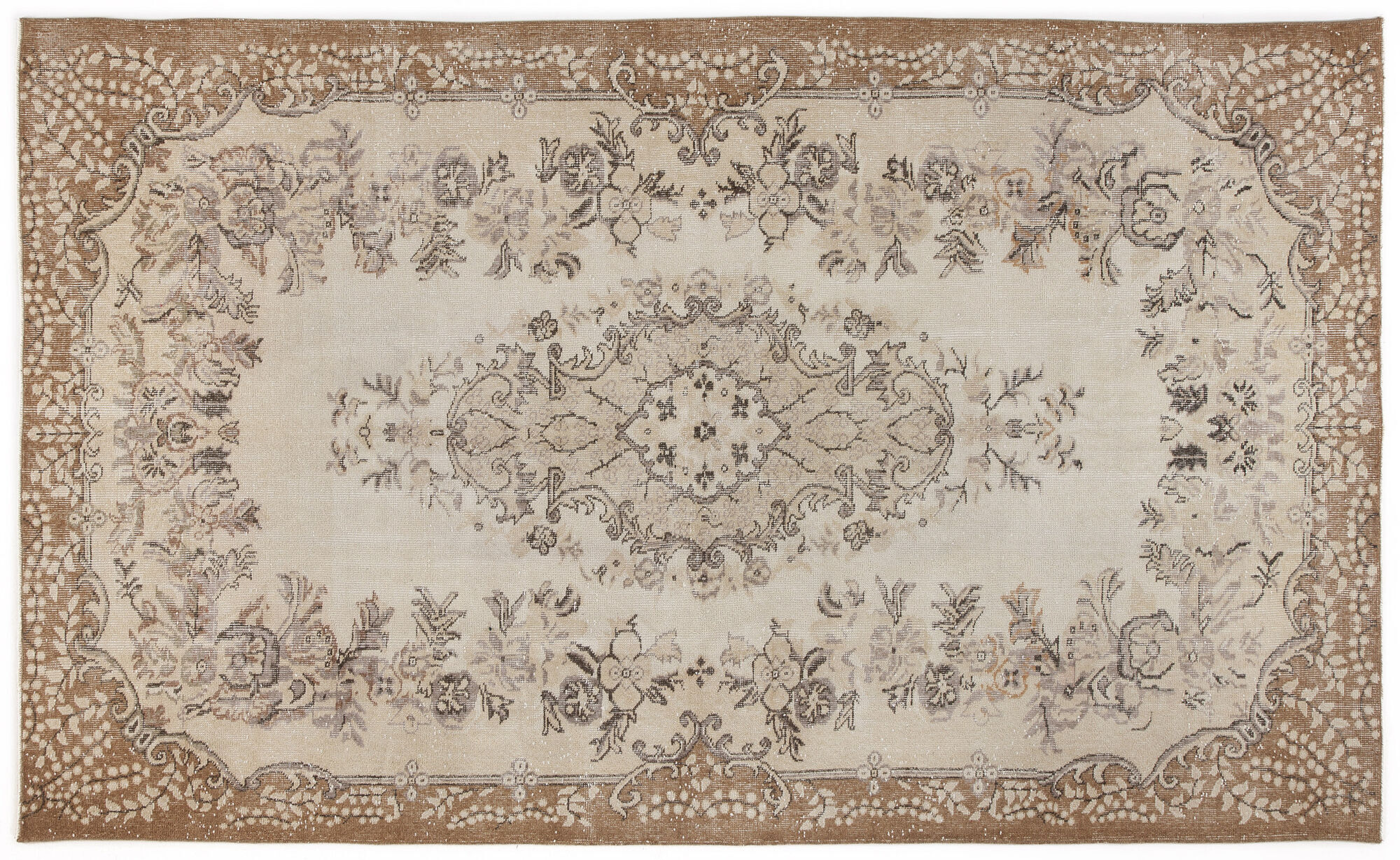 Apex Vintage Halı Bej 4895 186x300cm