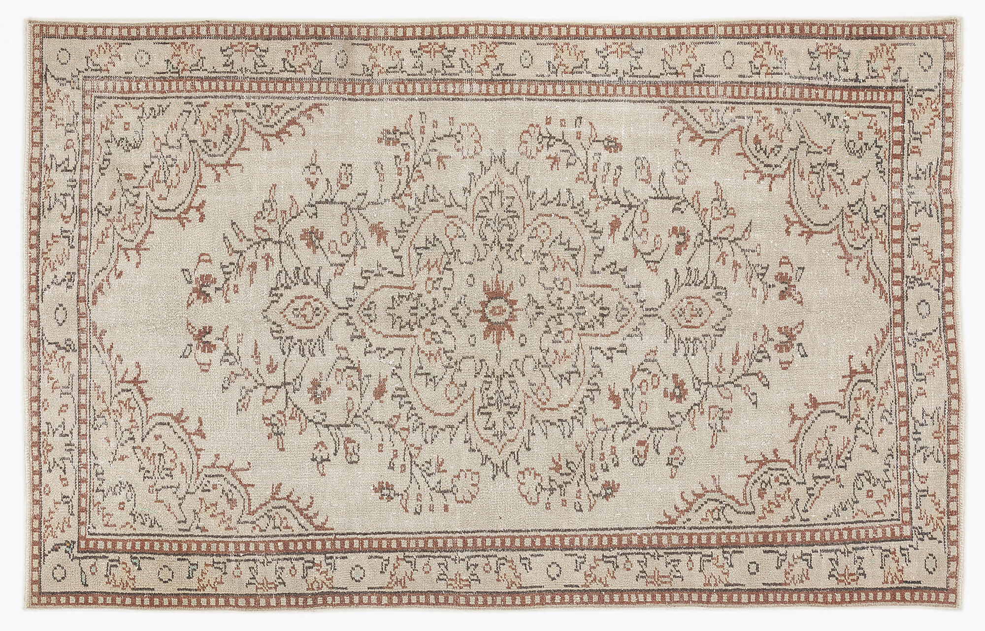 Apex Vintage Halı Bej 7301 164x262cm