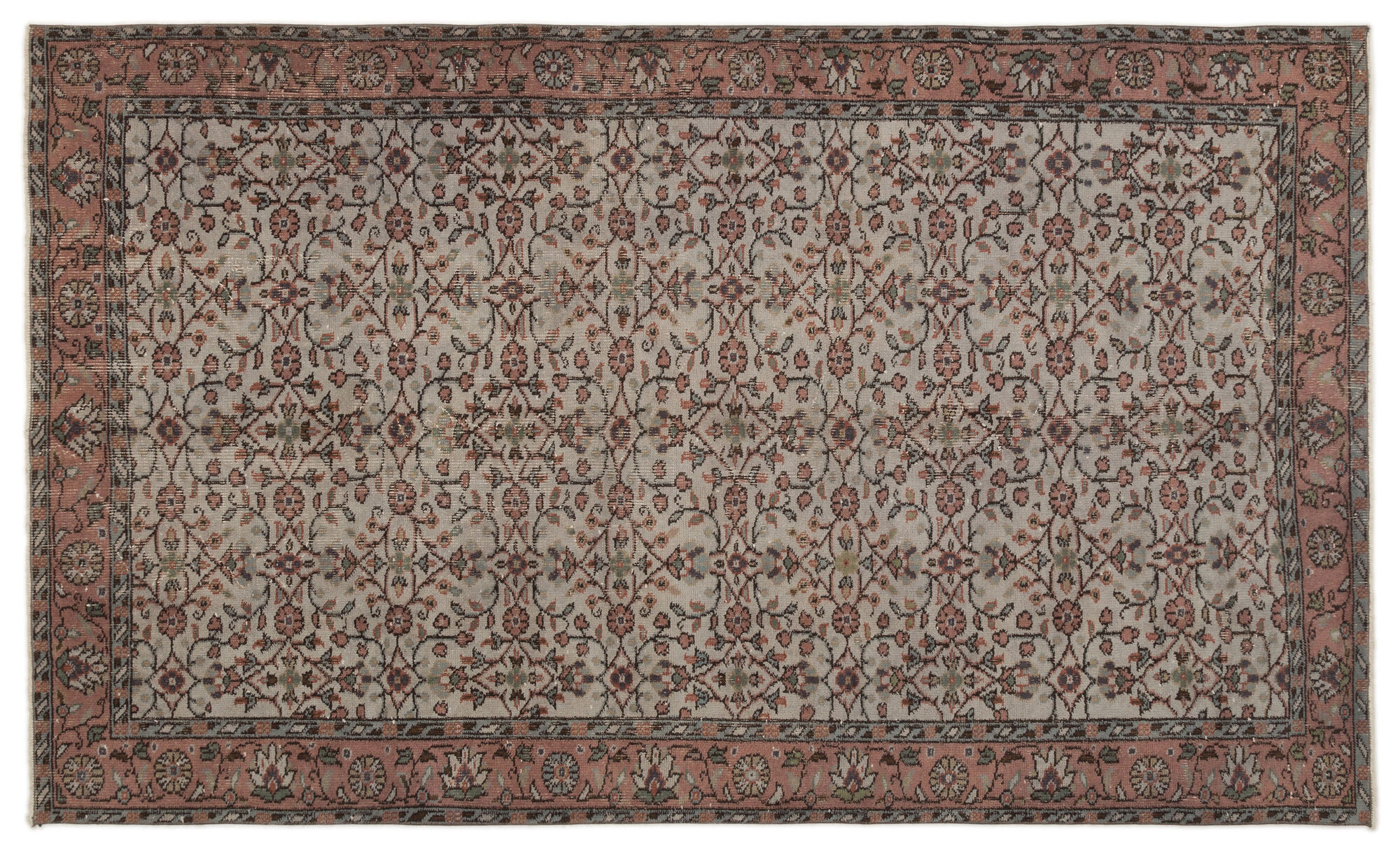 Apex Vintage Halı Gri 19022 157cmx260cm