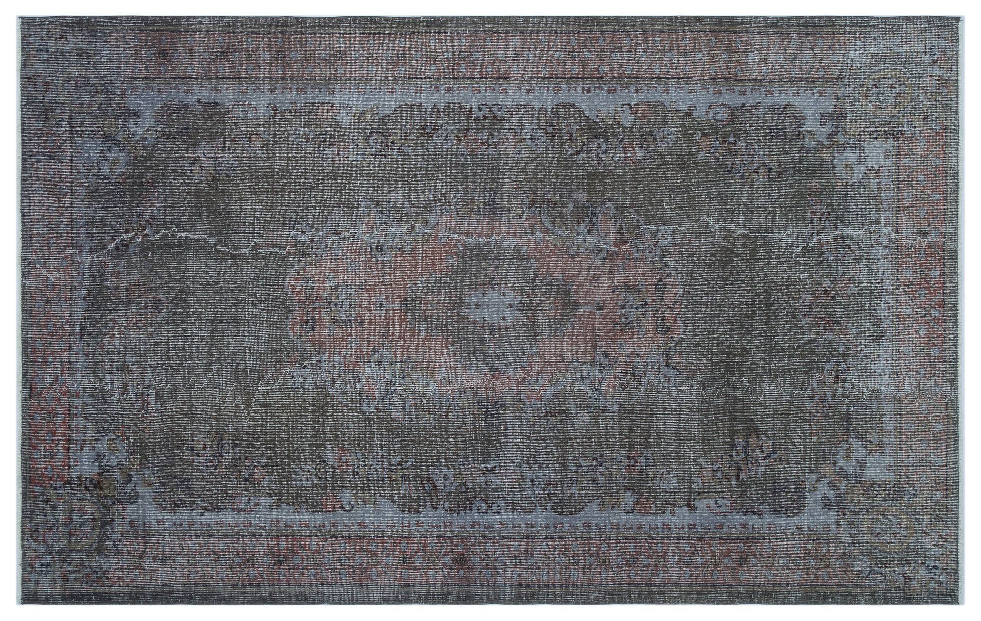 Apex Vintage Halı Gri 25679 170 cm X 270 cm