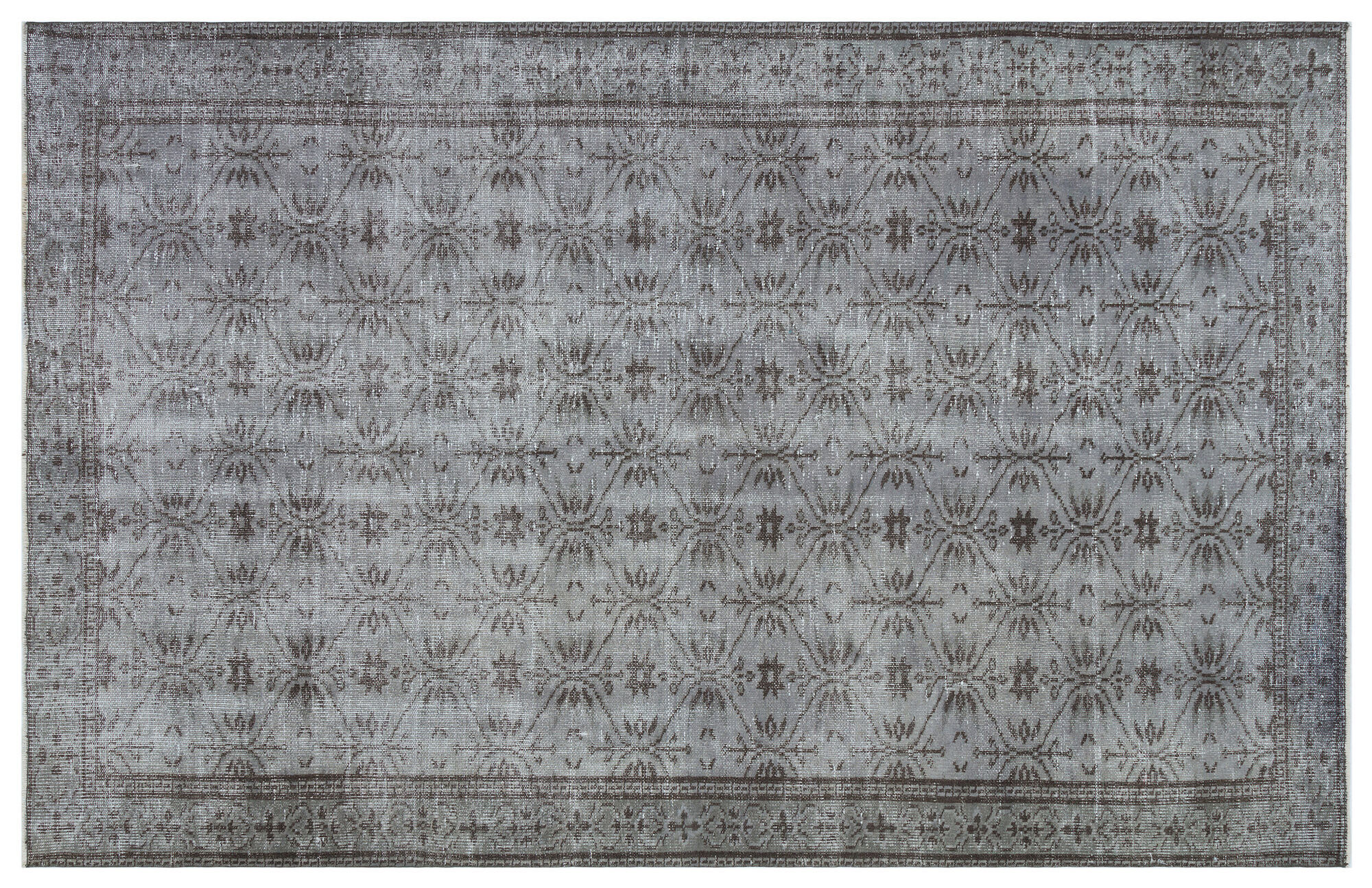 Apex Vintage Halı Gri 29599 166cmx265cm