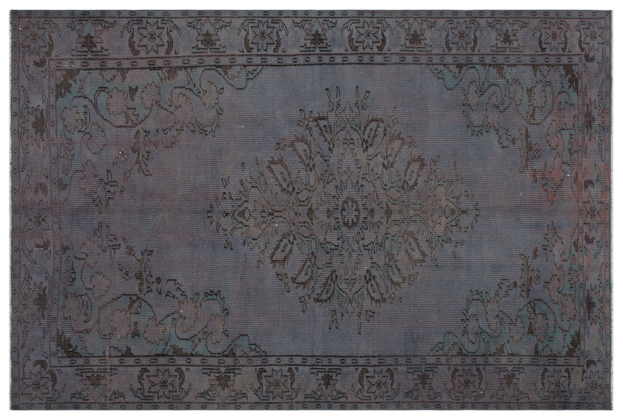 Apex Vintage Halı Gri 31011 186cmx280cm