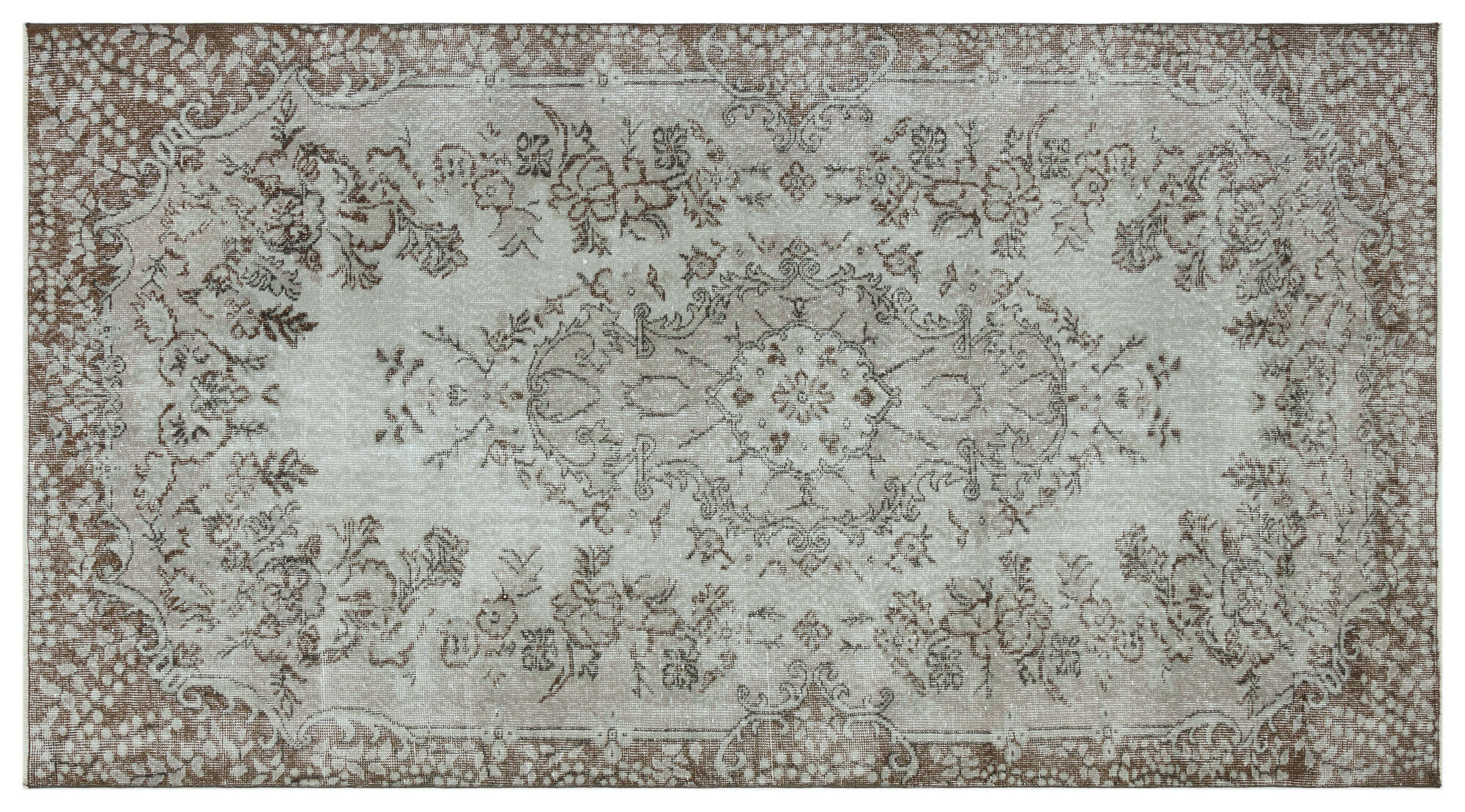 Apex Vintage Halı Gri 34563 150cmx277cm
