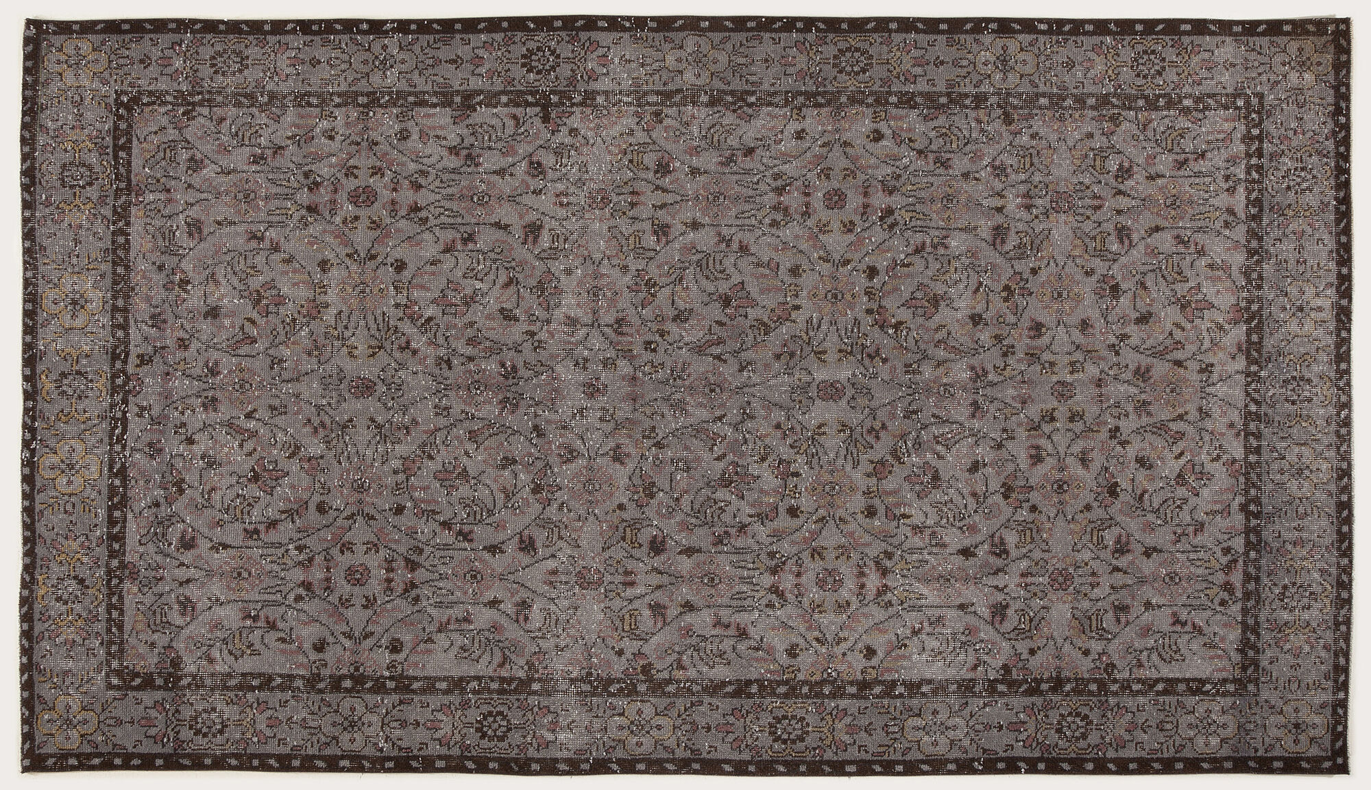Apex Vintage Halı Gri 4485 171cmx300cm