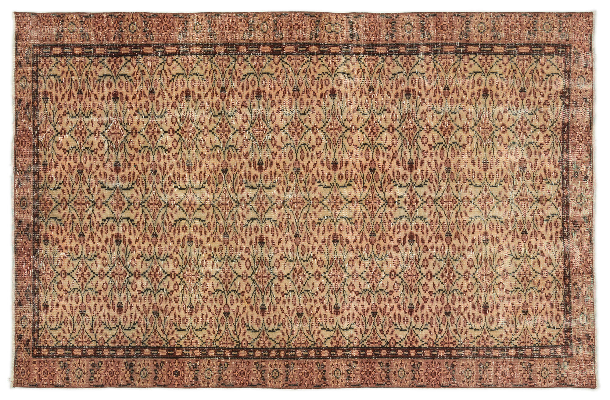 Apex Vintage Halı Kahve 17491 162x256cm