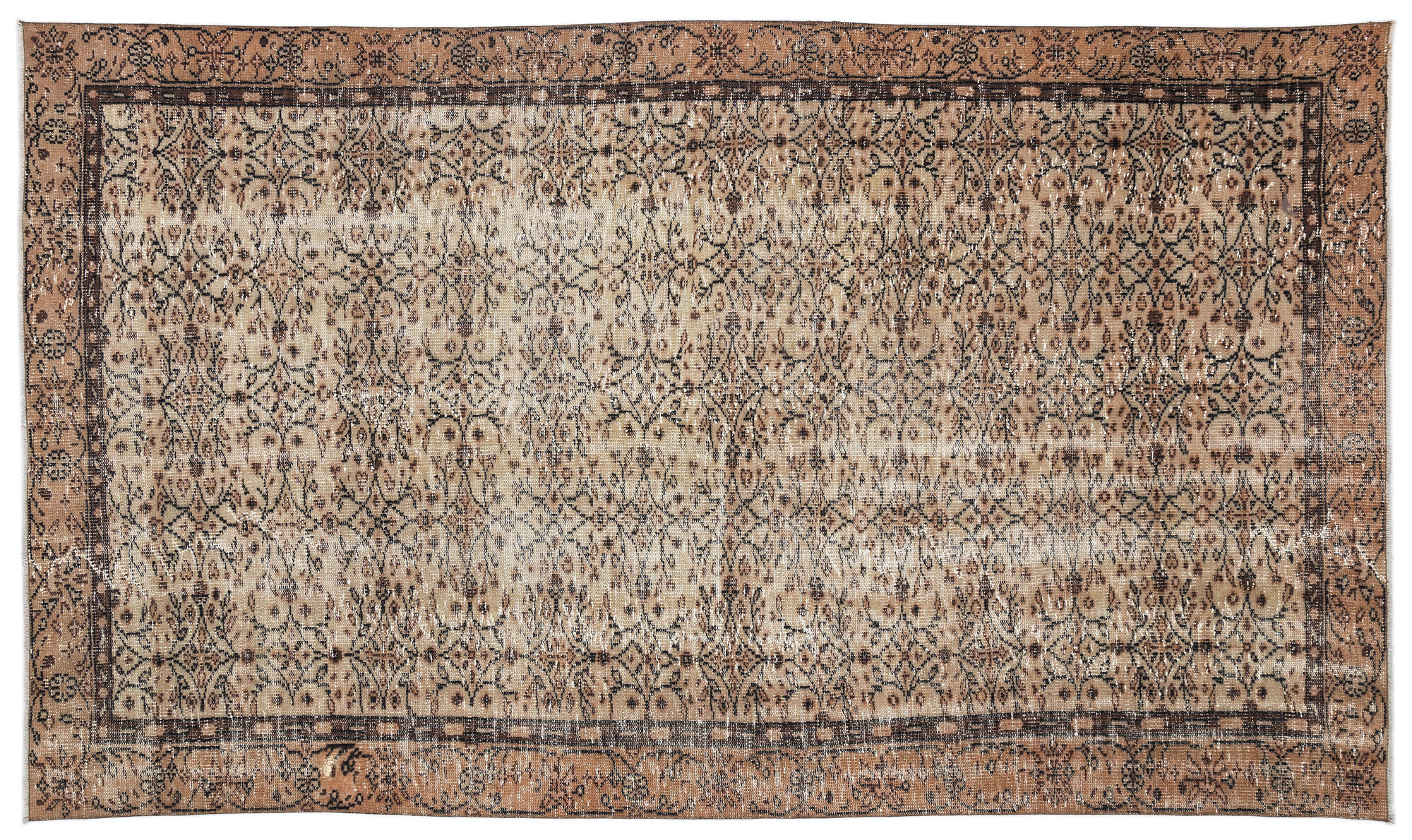 Apex Vintage Halı Kahve 9804 175x293cm