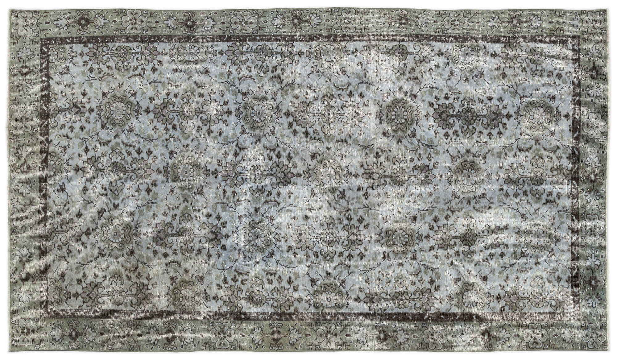 Apex Vintage Halı Mavi 13772 162x 290cm
