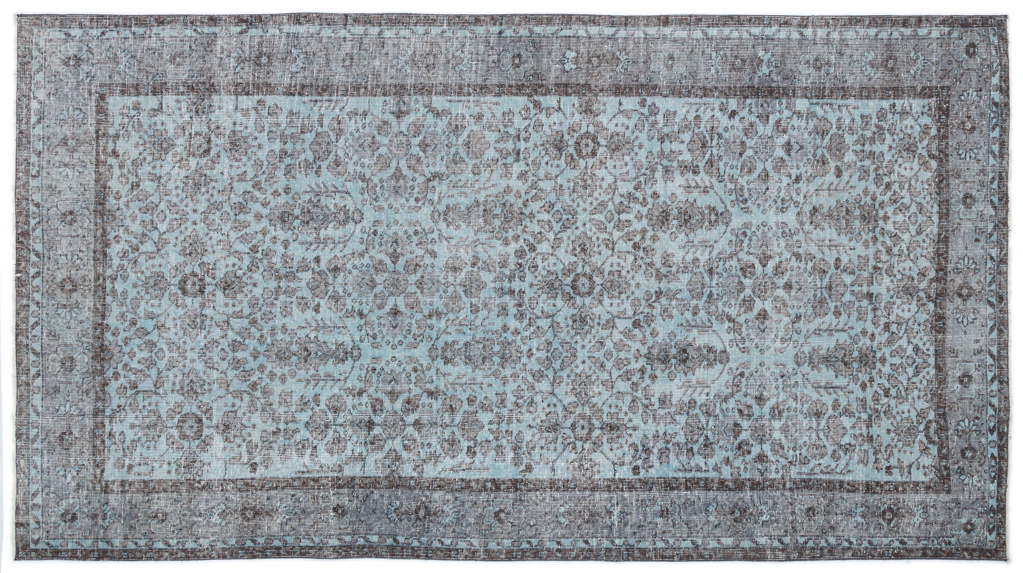 Apex Vintage Halı Mavi 16343 167x 302cm