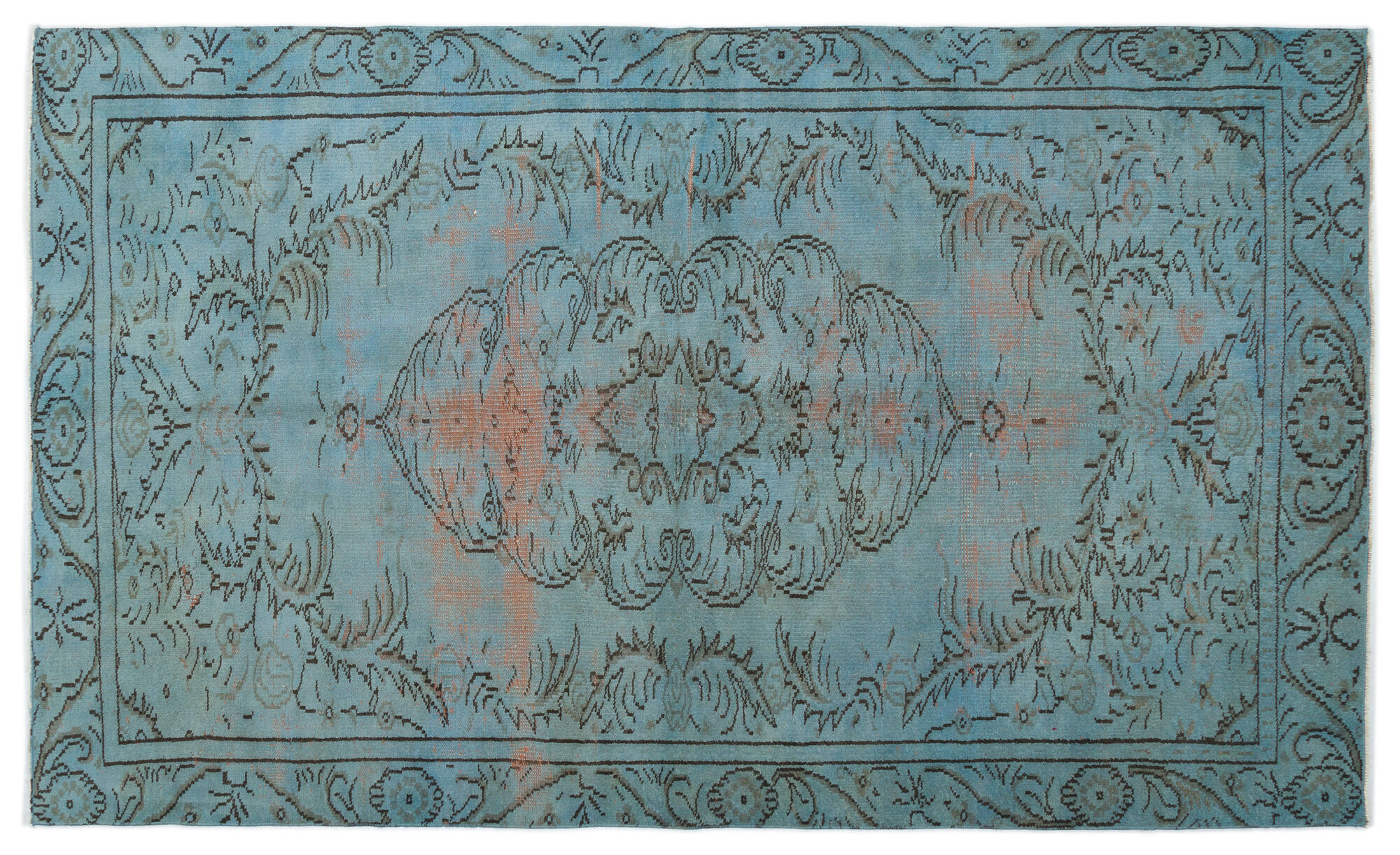 Apex Vintage Halı Mavi 19618 163x 295cm
