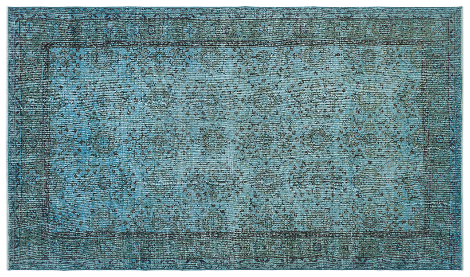 Apex Vintage Halı Mavi 23393 171x 295cm