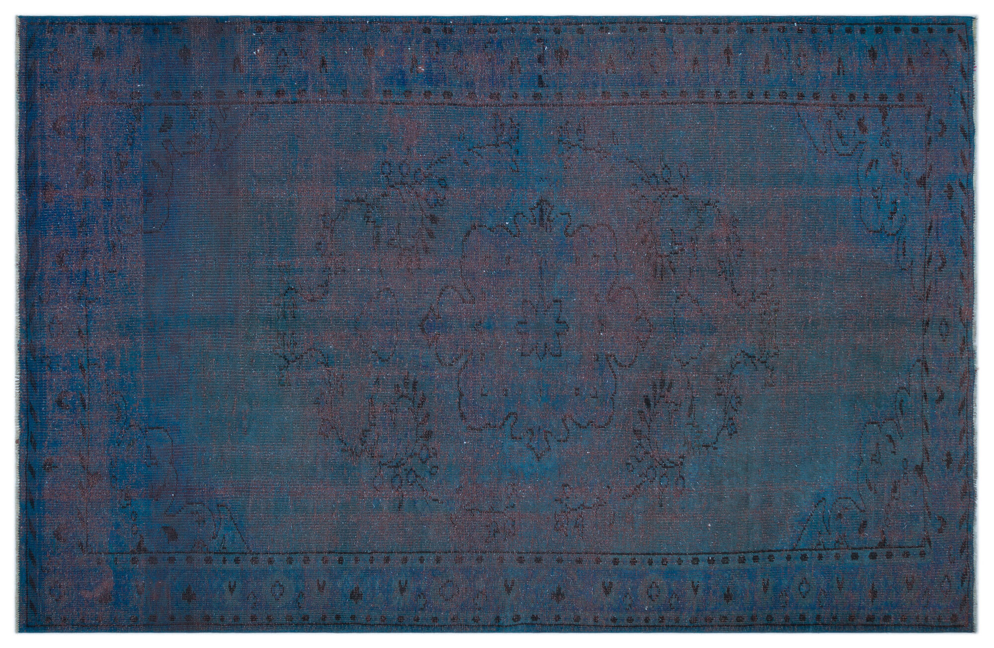 Apex Vintage Halı Mavi 24037 190x 290cm