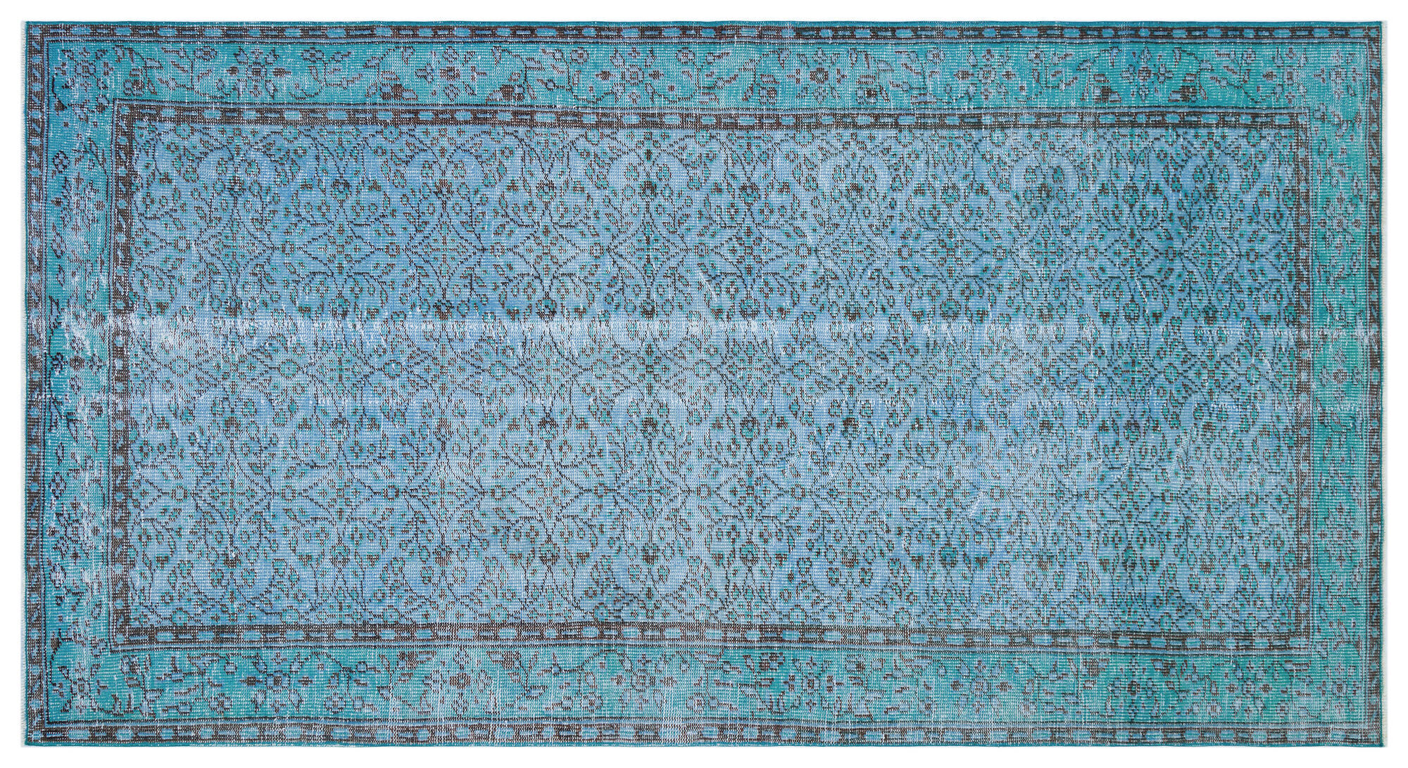 Apex Vintage Halı Mavi 28385 145x 264cm
