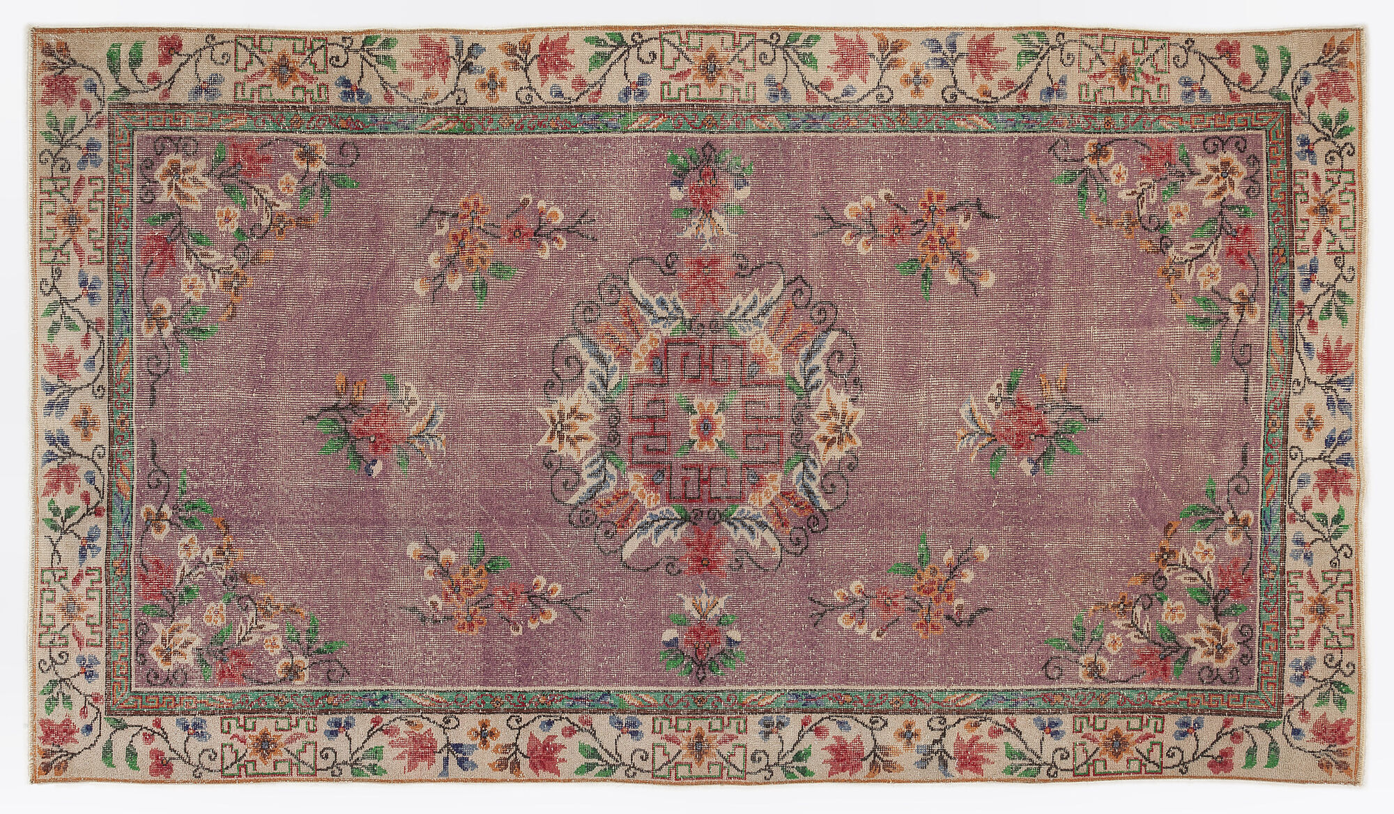 Apex Vintage Halı Naturel 7202 166 cm X 298 cm