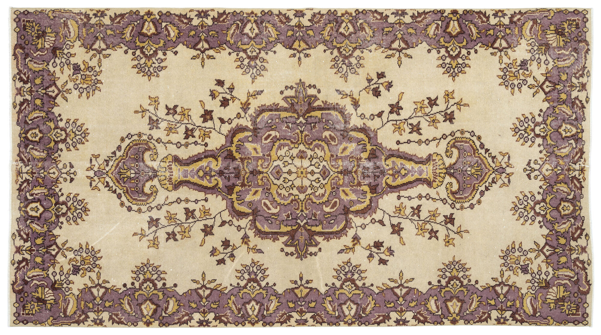 Apex Vintage Halı Naturel 9677 165 cm X 304 cm