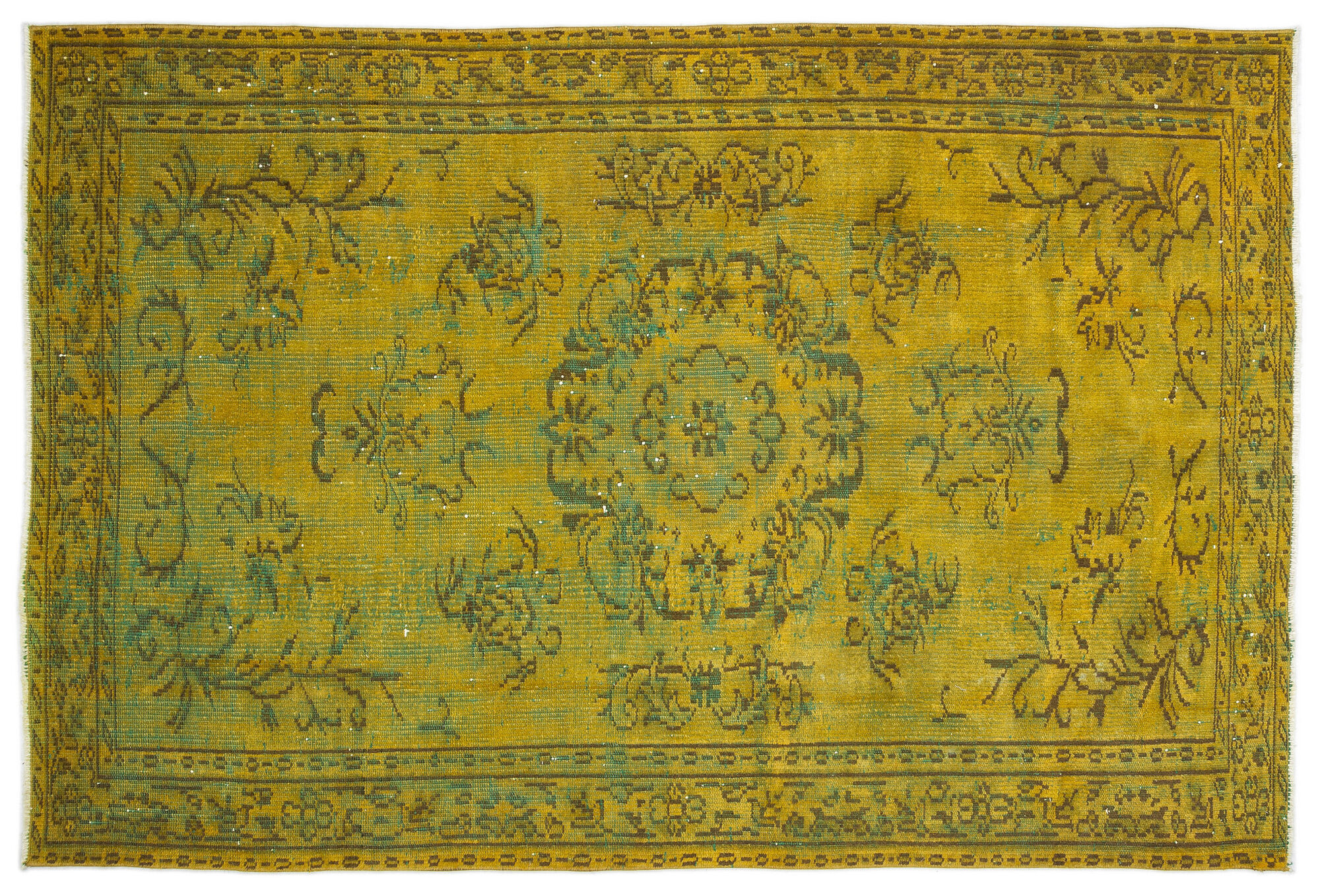 Apex Vintage Halı Sarı 10734 155x235cm