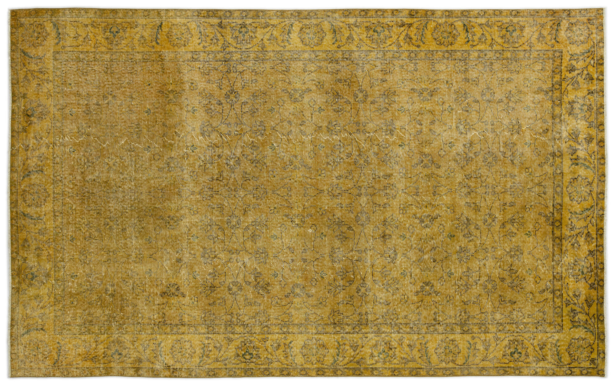 Apex Vintage Halı Sarı 13634 165x264cm
