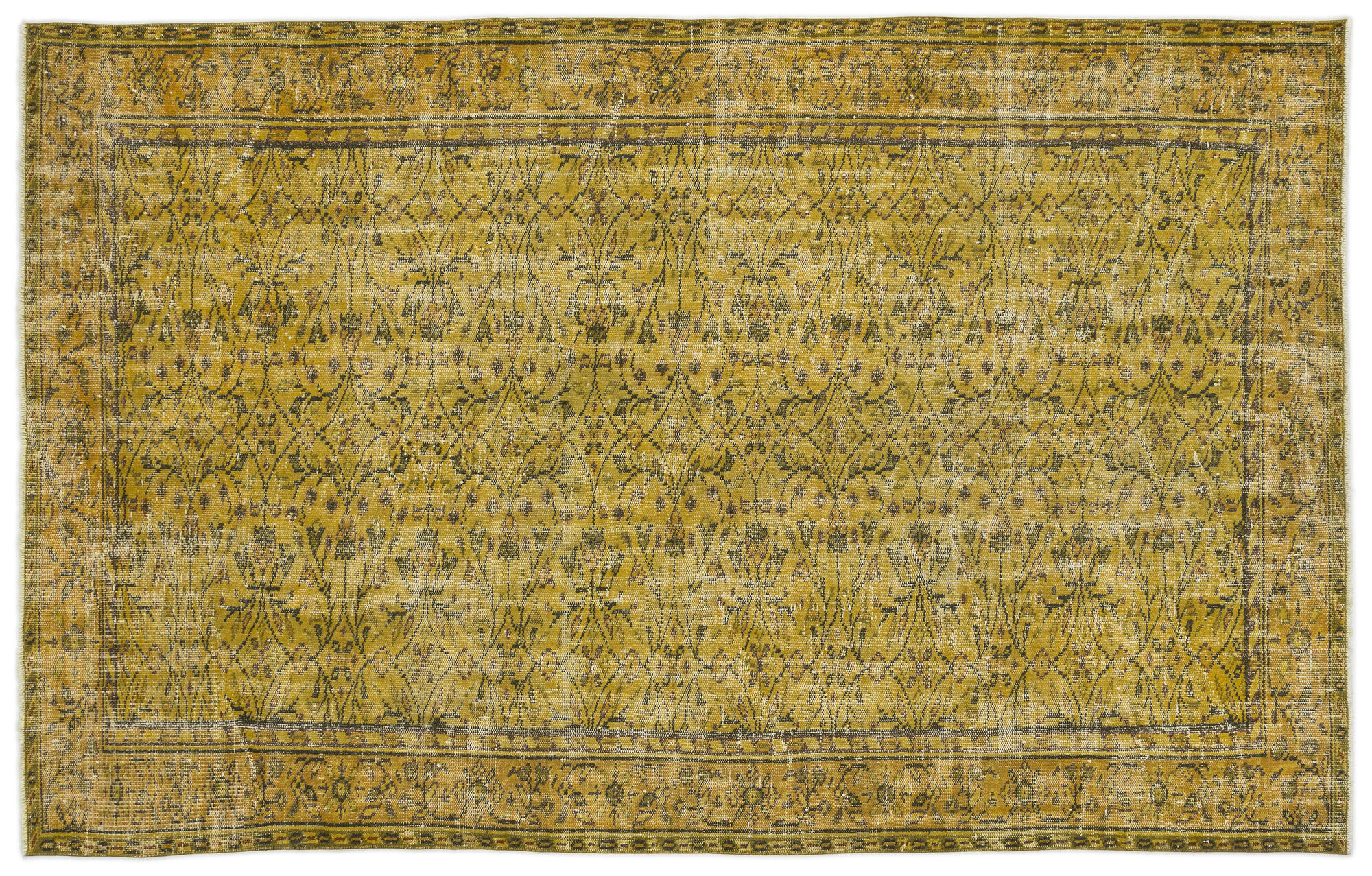 Apex Vintage Halı Sarı 14002 173x280cm