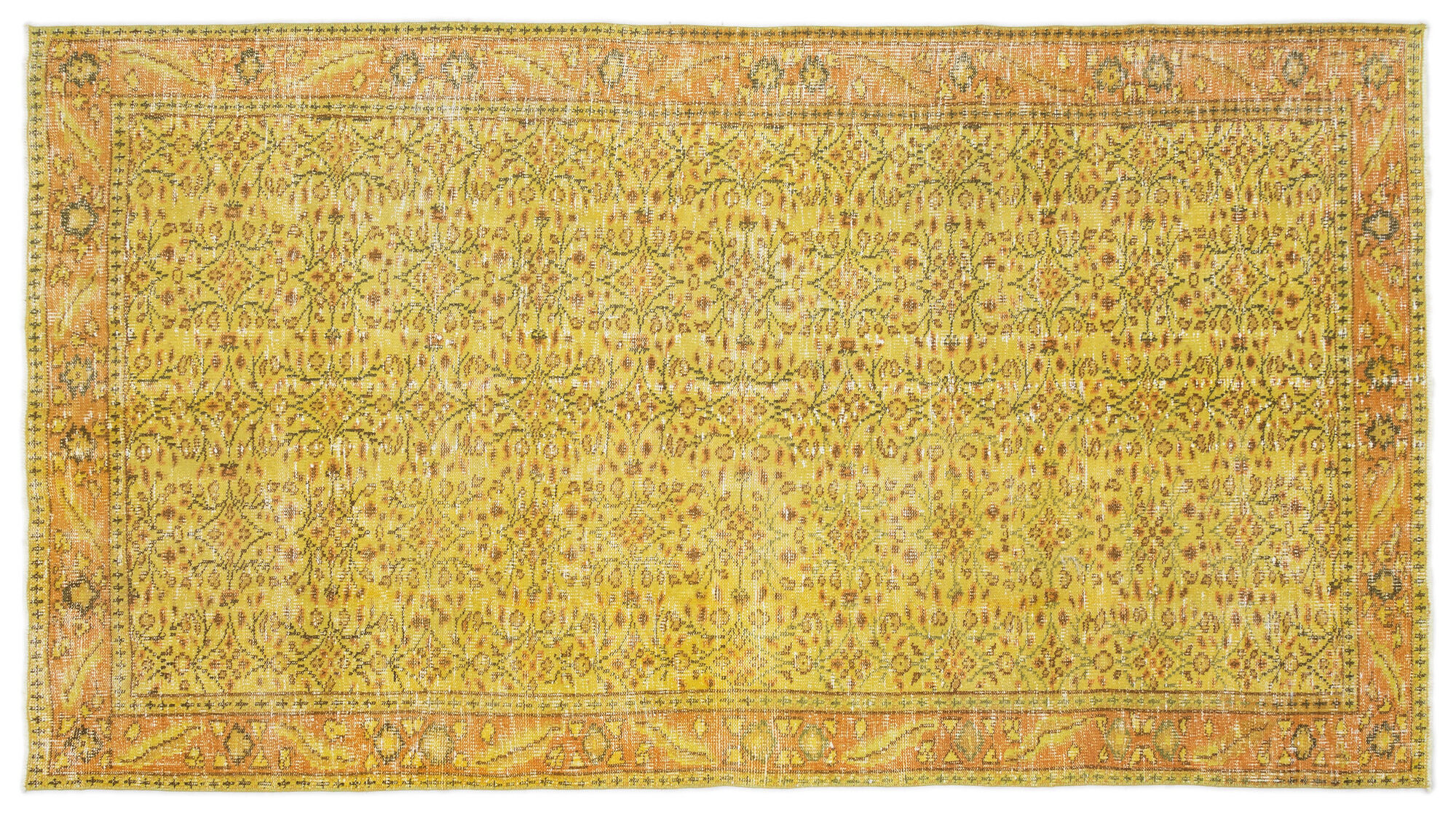 Apex Vintage Halı Sarı 16680 147x266cm