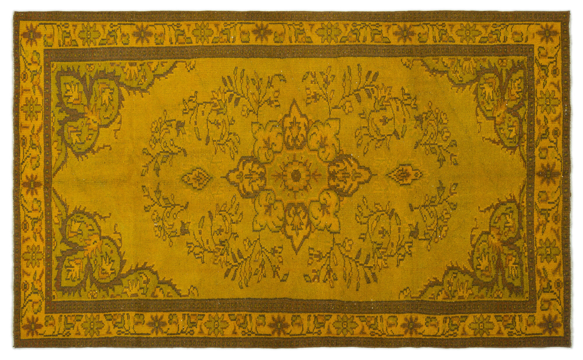 Apex Vintage Halı Sarı 19536 163x266cm