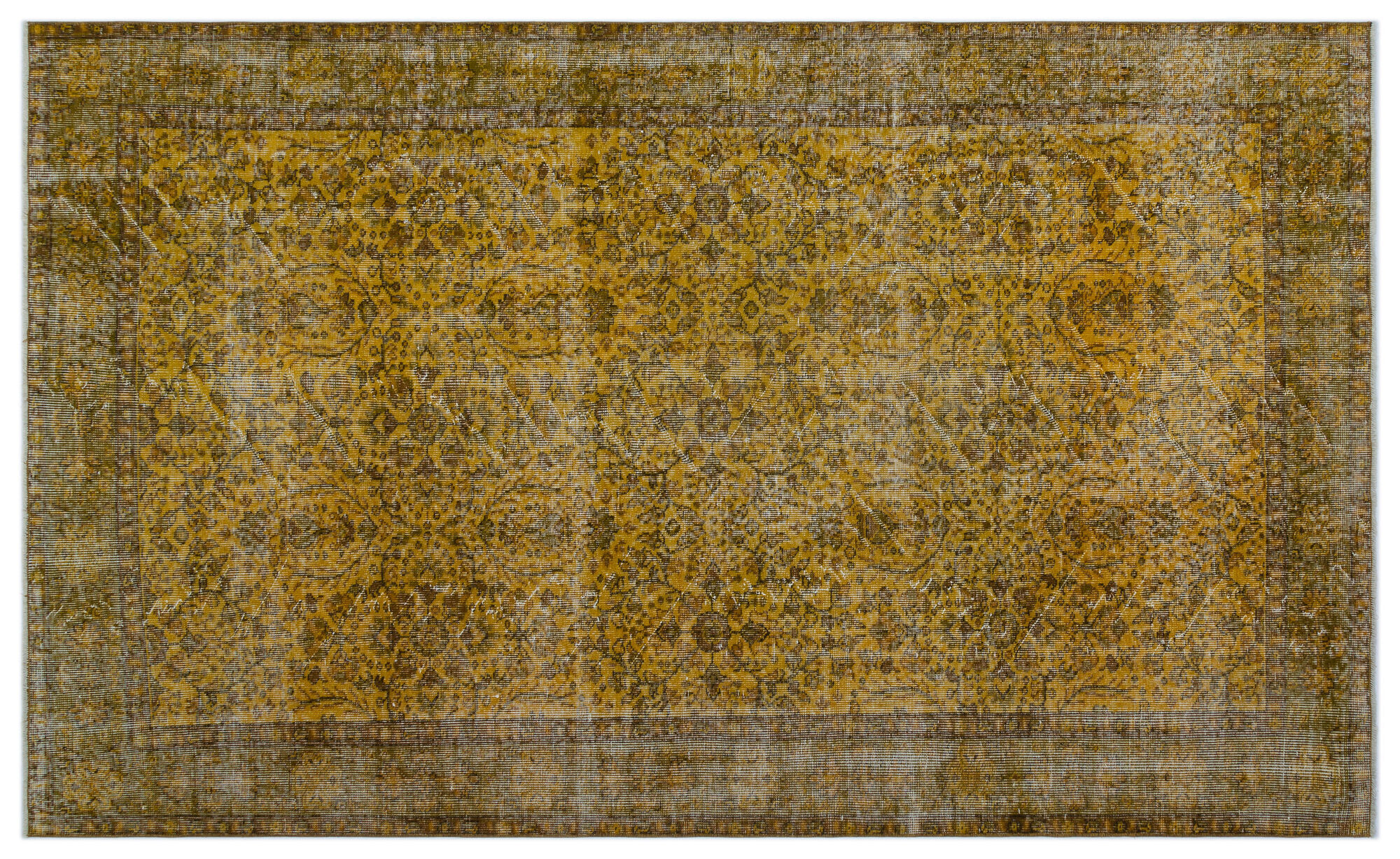 Apex Vintage Halı Sarı 23666 166x272cm