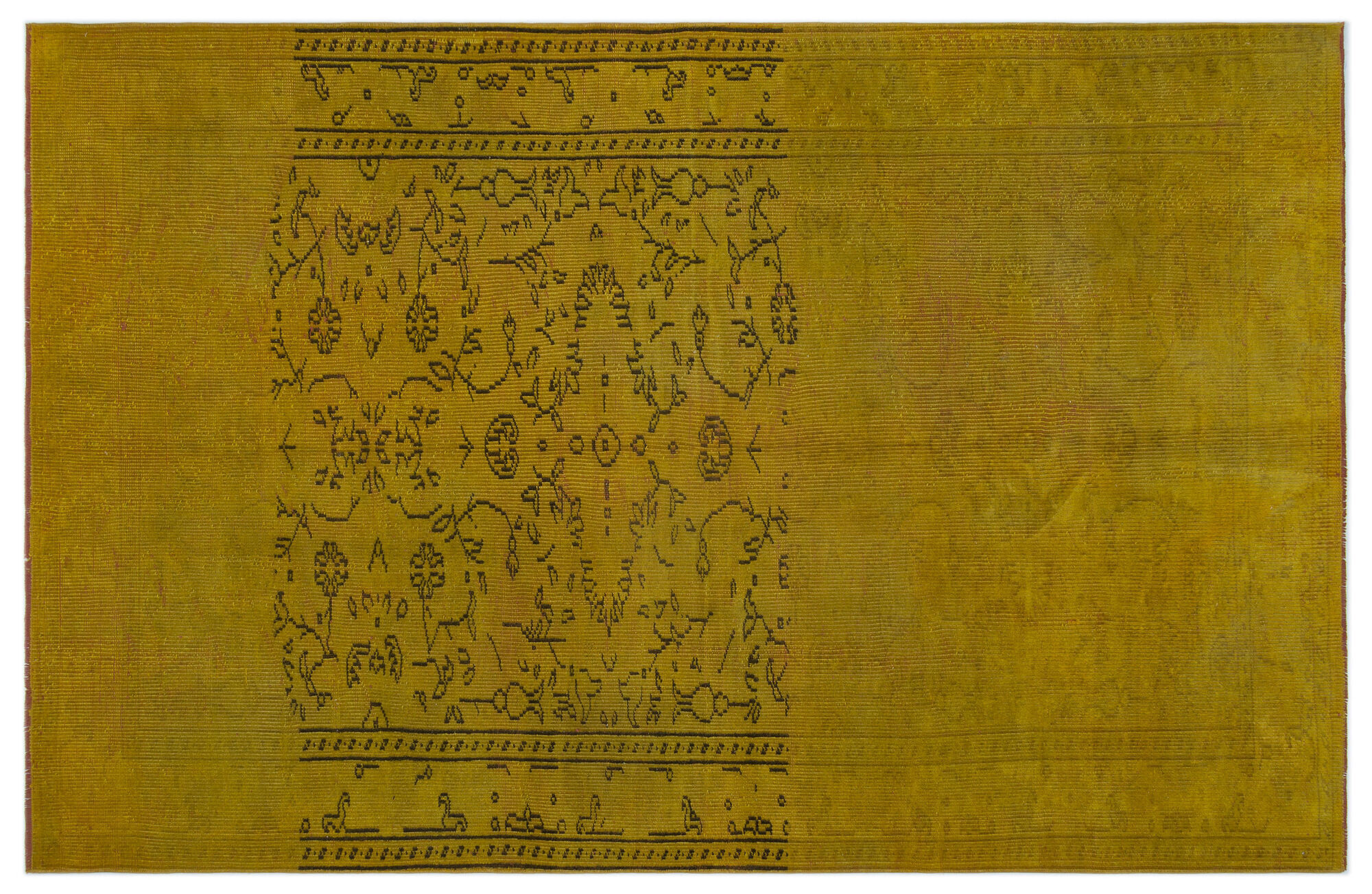 Apex Vintage Halı Sarı 24317 160x243cm