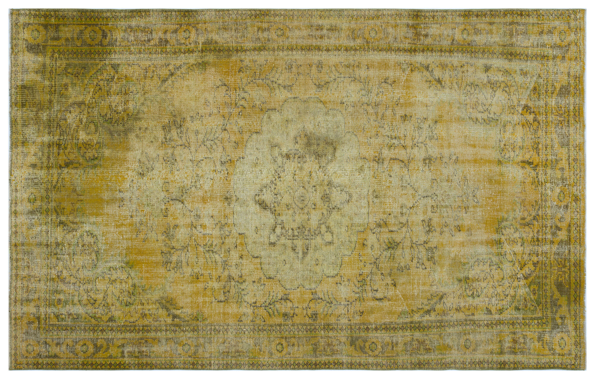 Apex Vintage Halı Sarı 27394 185x294cm