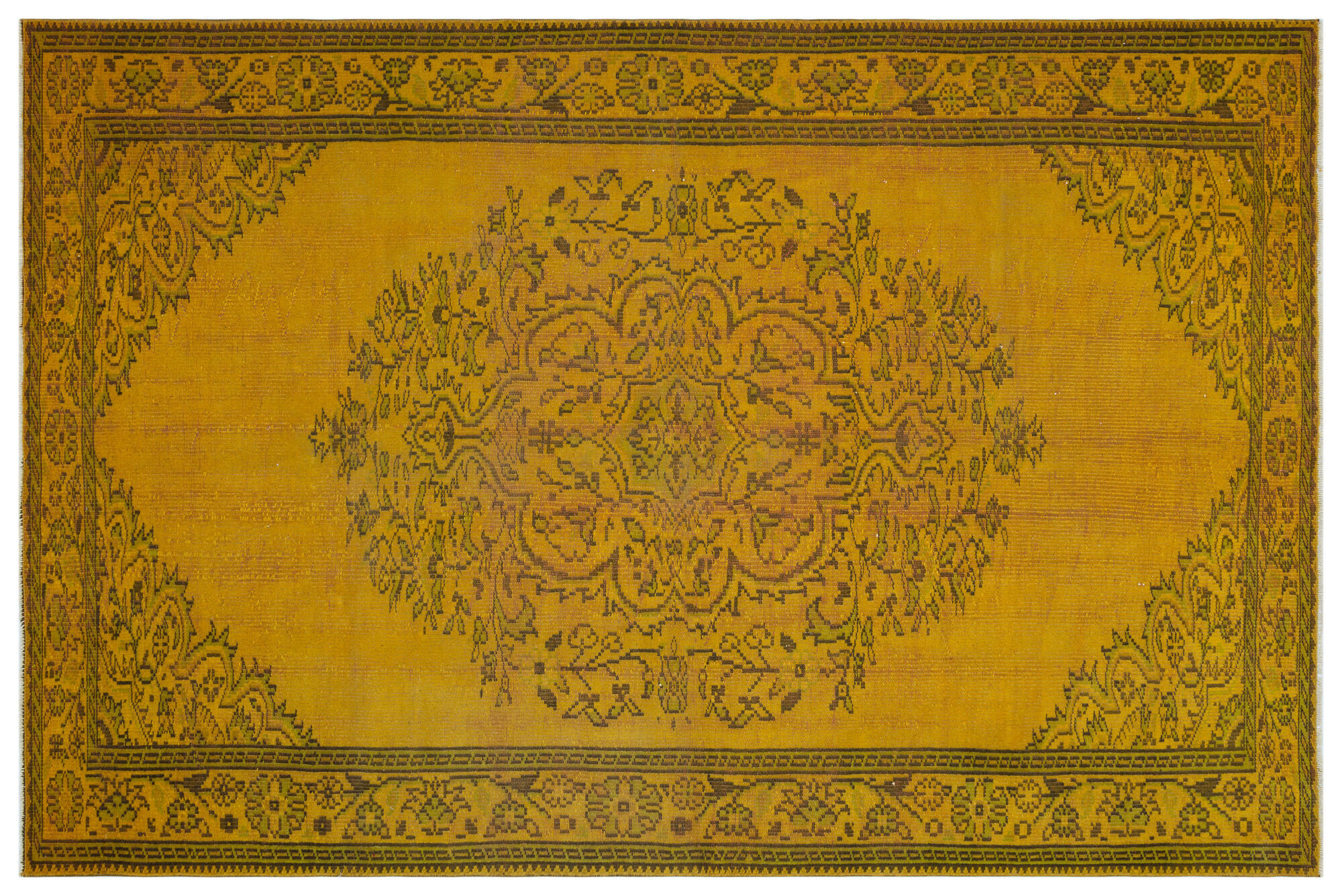 Apex Vintage Halı Sarı 28138 193x281cm