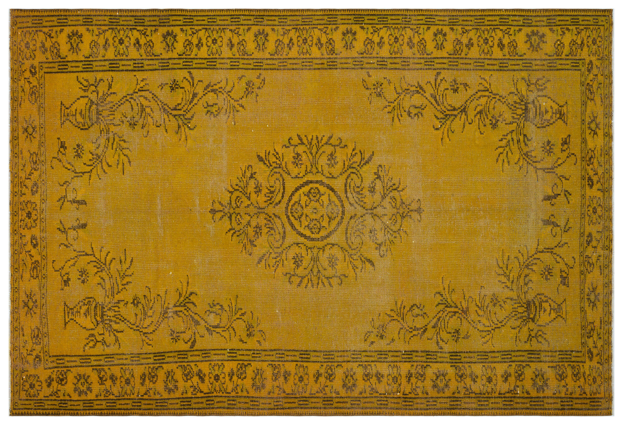 Apex Vintage Halı Sarı 28610 196x294cm