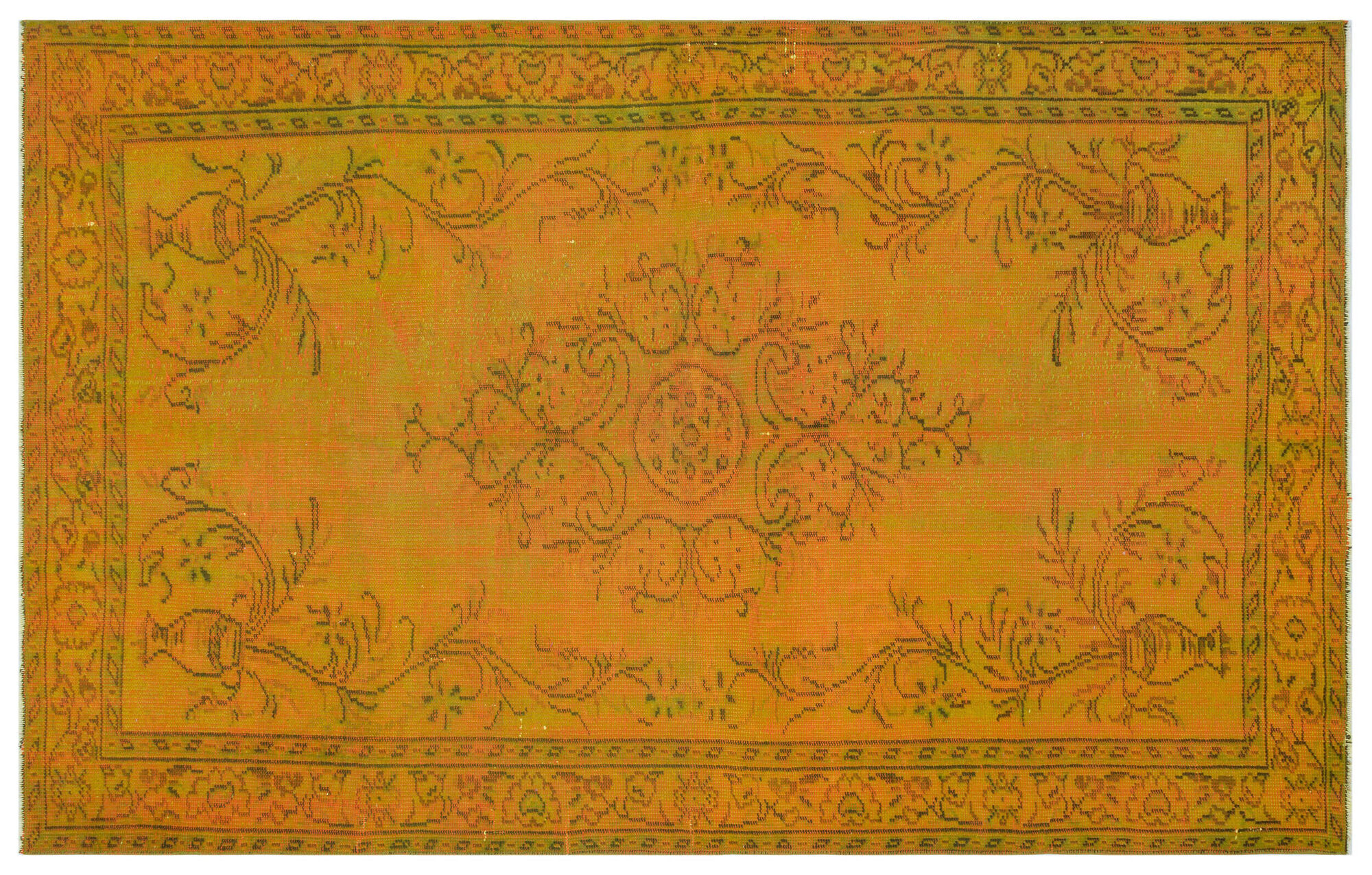 Apex Vintage Halı Sarı 31082 168x265cm