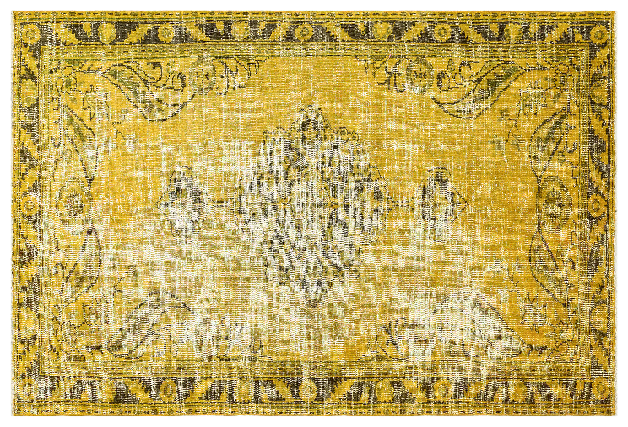 Apex Vintage Halı Sarı 36032 164x238cm