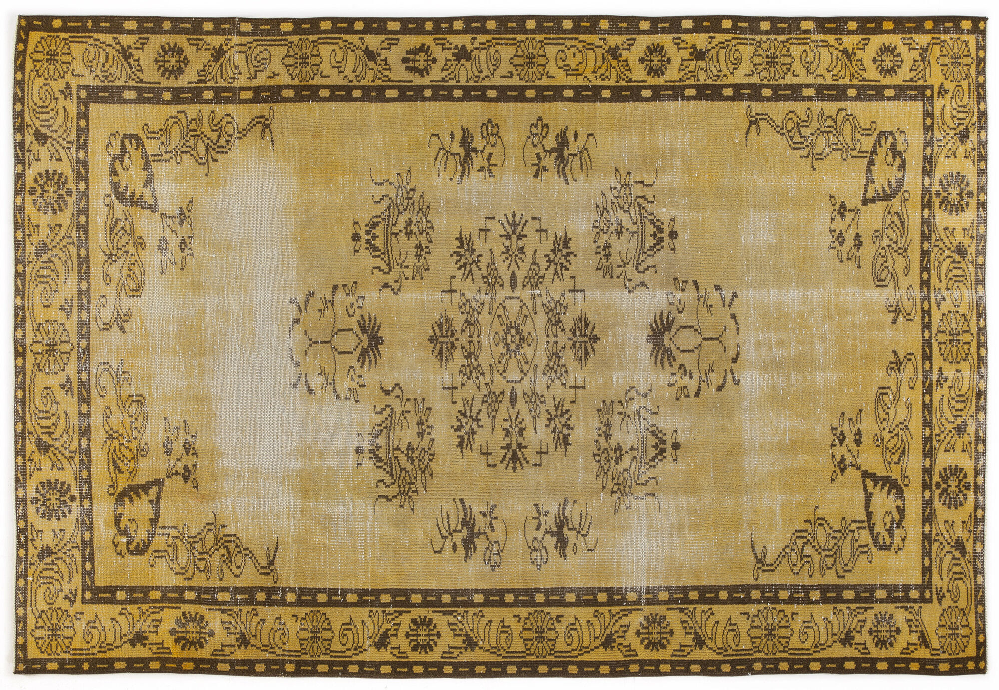 Apex Vintage Halı Sarı 4880 178x271cm