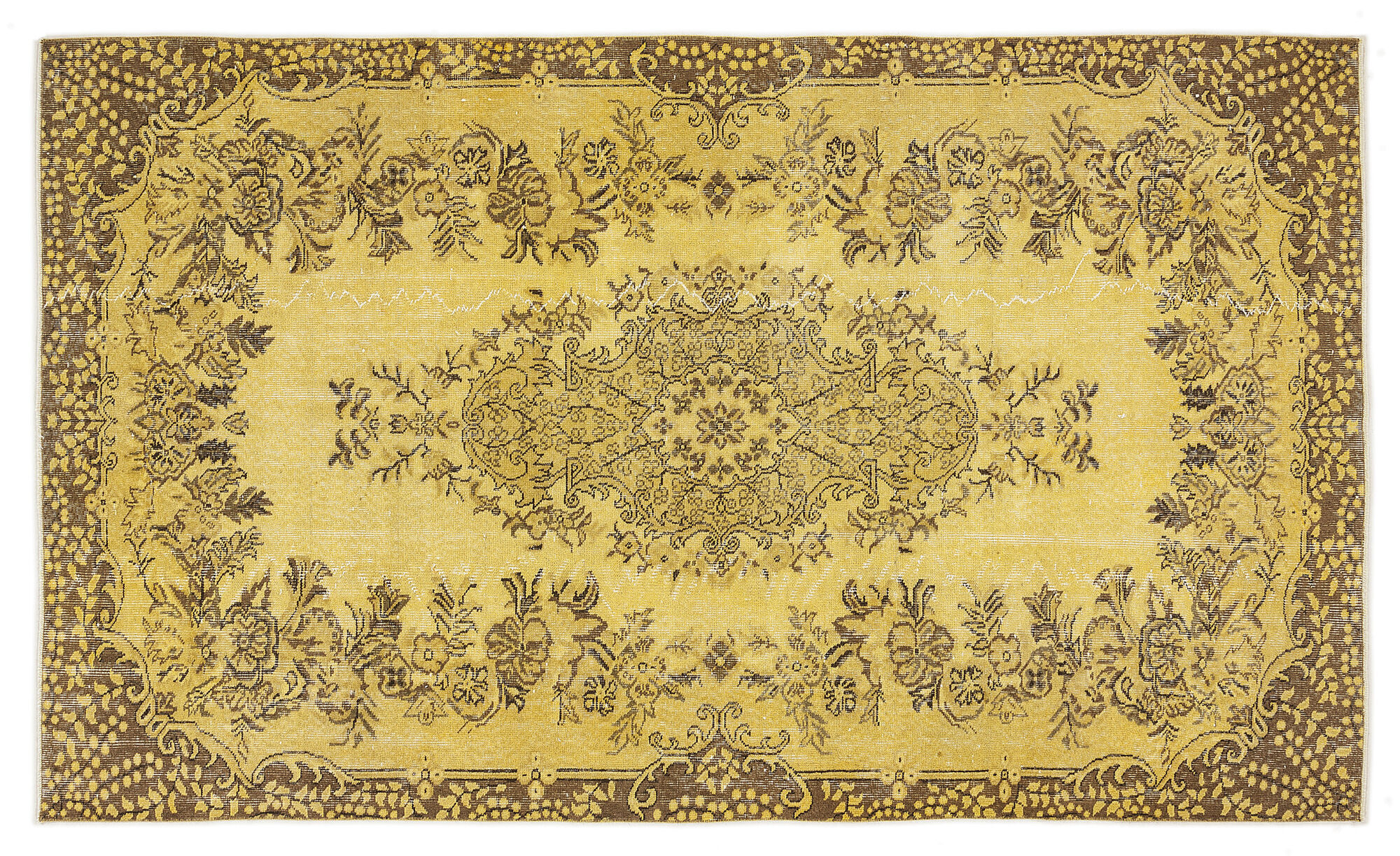 Apex Vintage Halı Sarı 7151 163x278cm