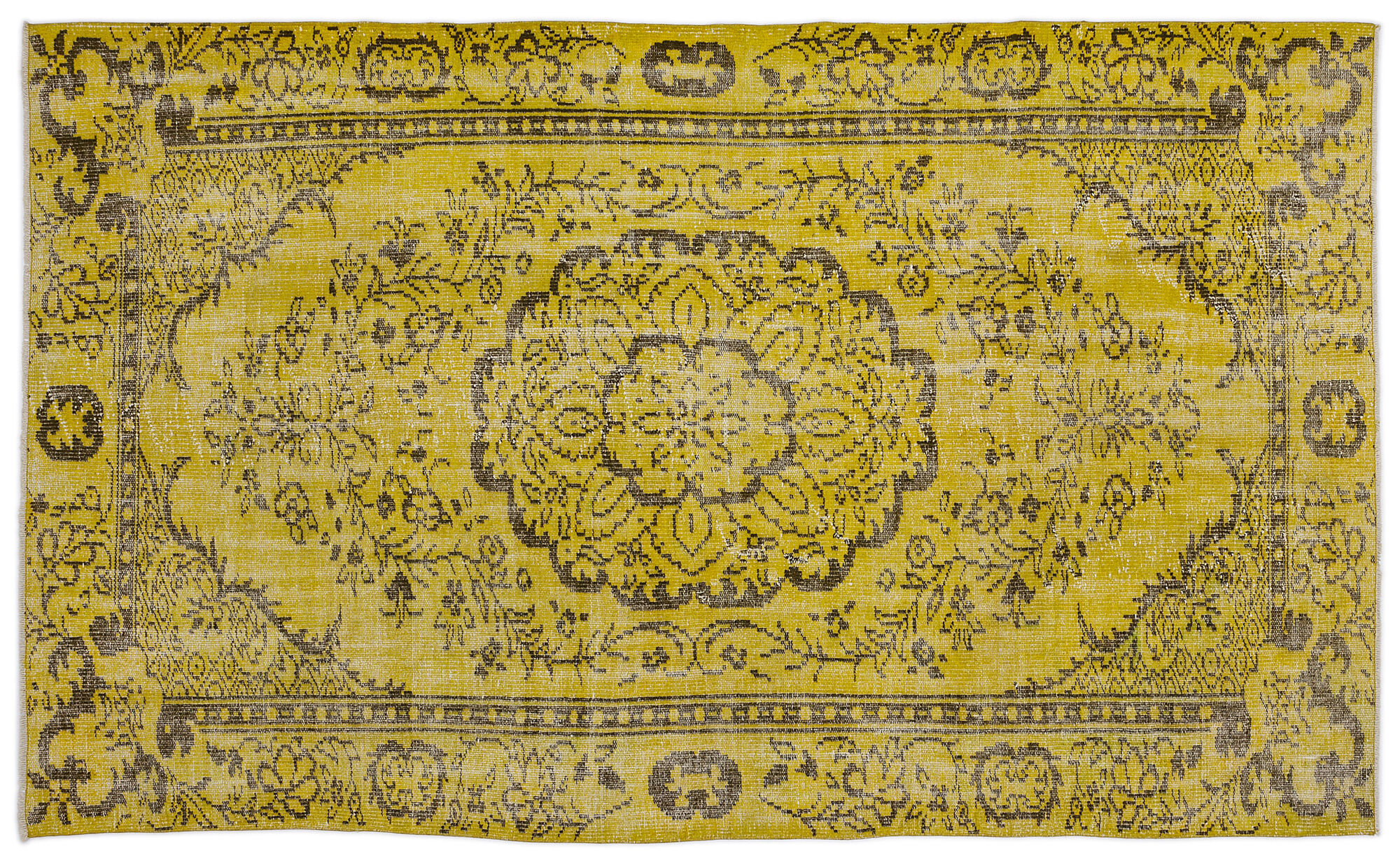 Apex Vintage Halı Sarı 9066 164x276cm
