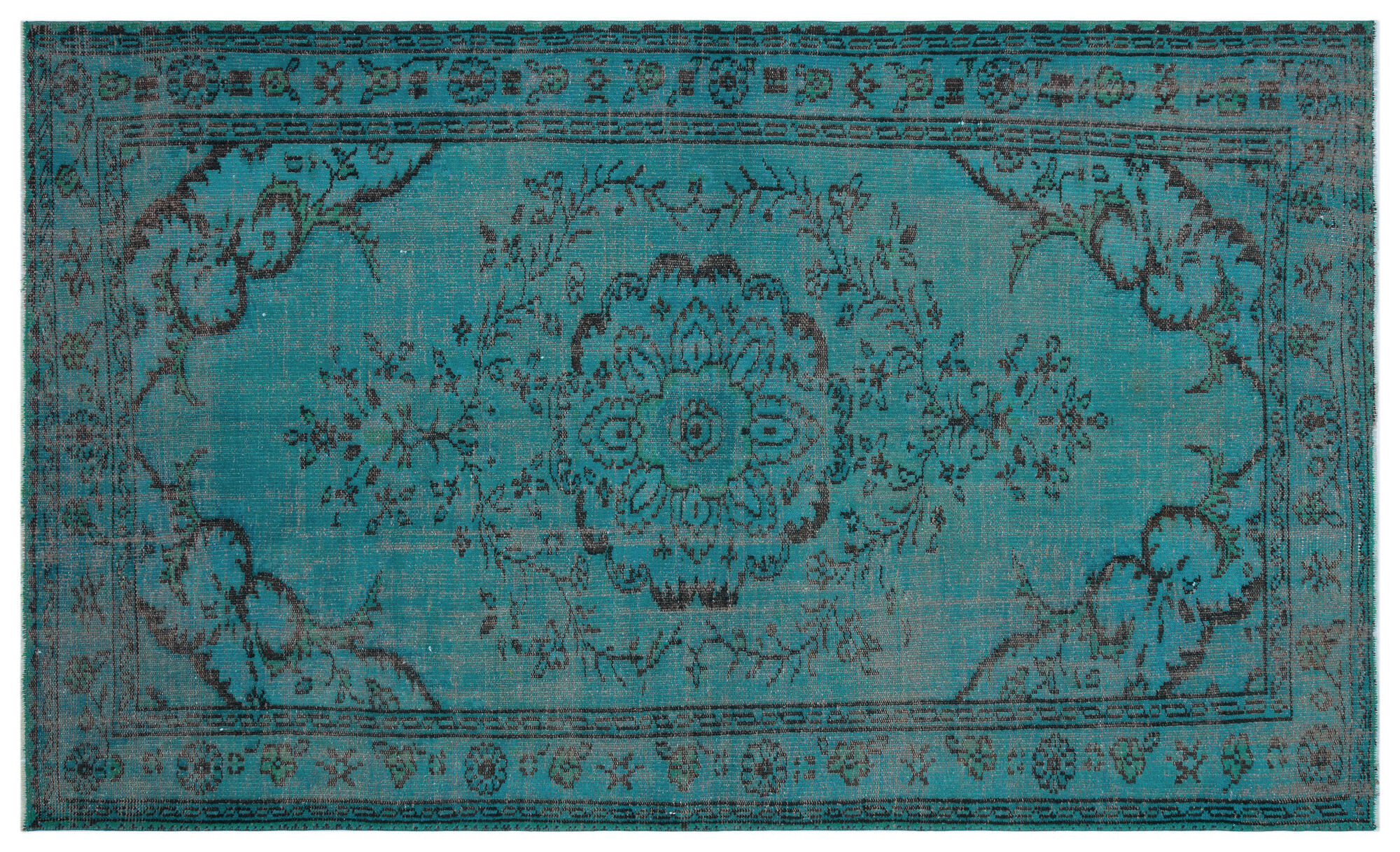 Apex Vintage Halı Turkuaz 28482 164x275cm