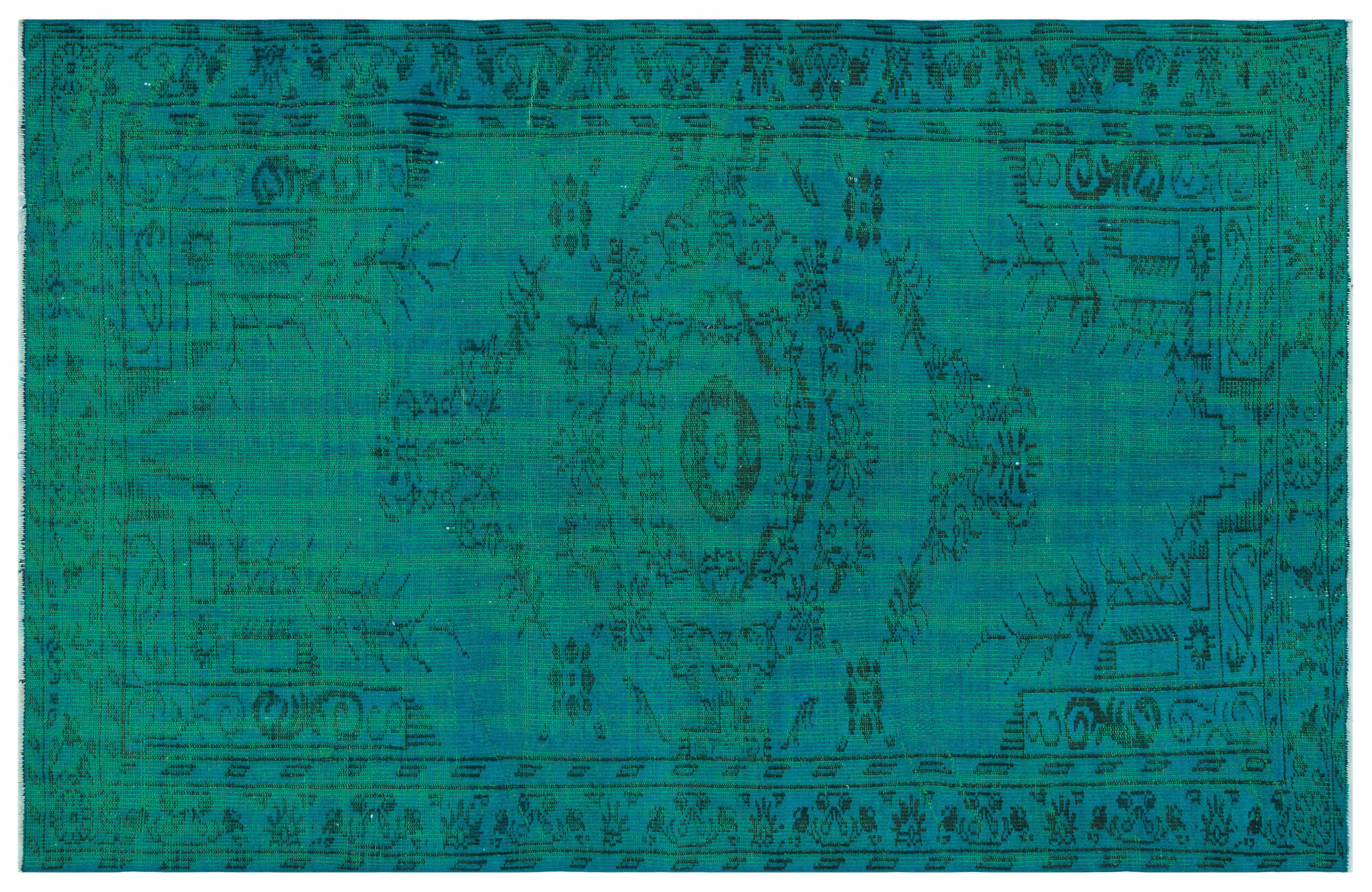Apex Vintage Halı Turkuaz 31001 154x240cm