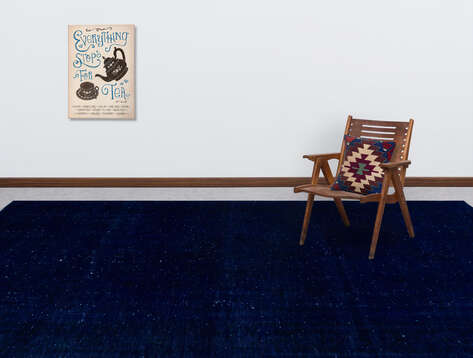 Apex Vintage Halı XLarge Mavi 24513 235 cm X 328 cm - 4